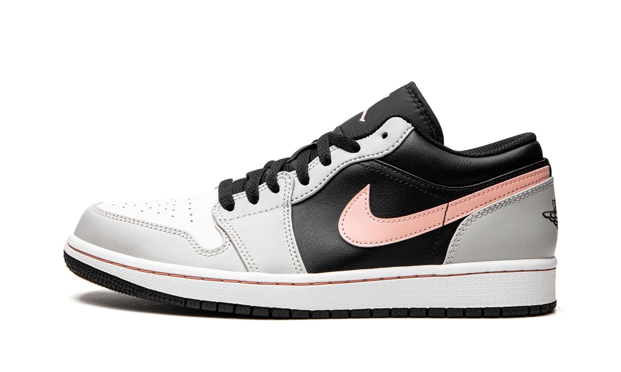 Air Jordan 1 Low Black Grey Fog Bleached Coral