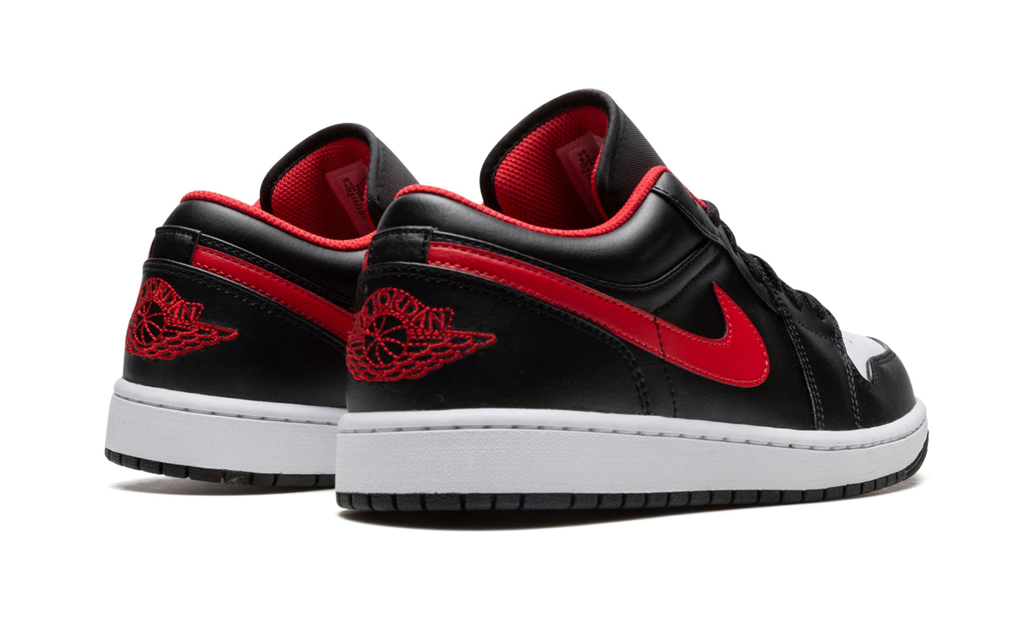 Air Jordan 1 Low BlackFireRedWhite / White Toe