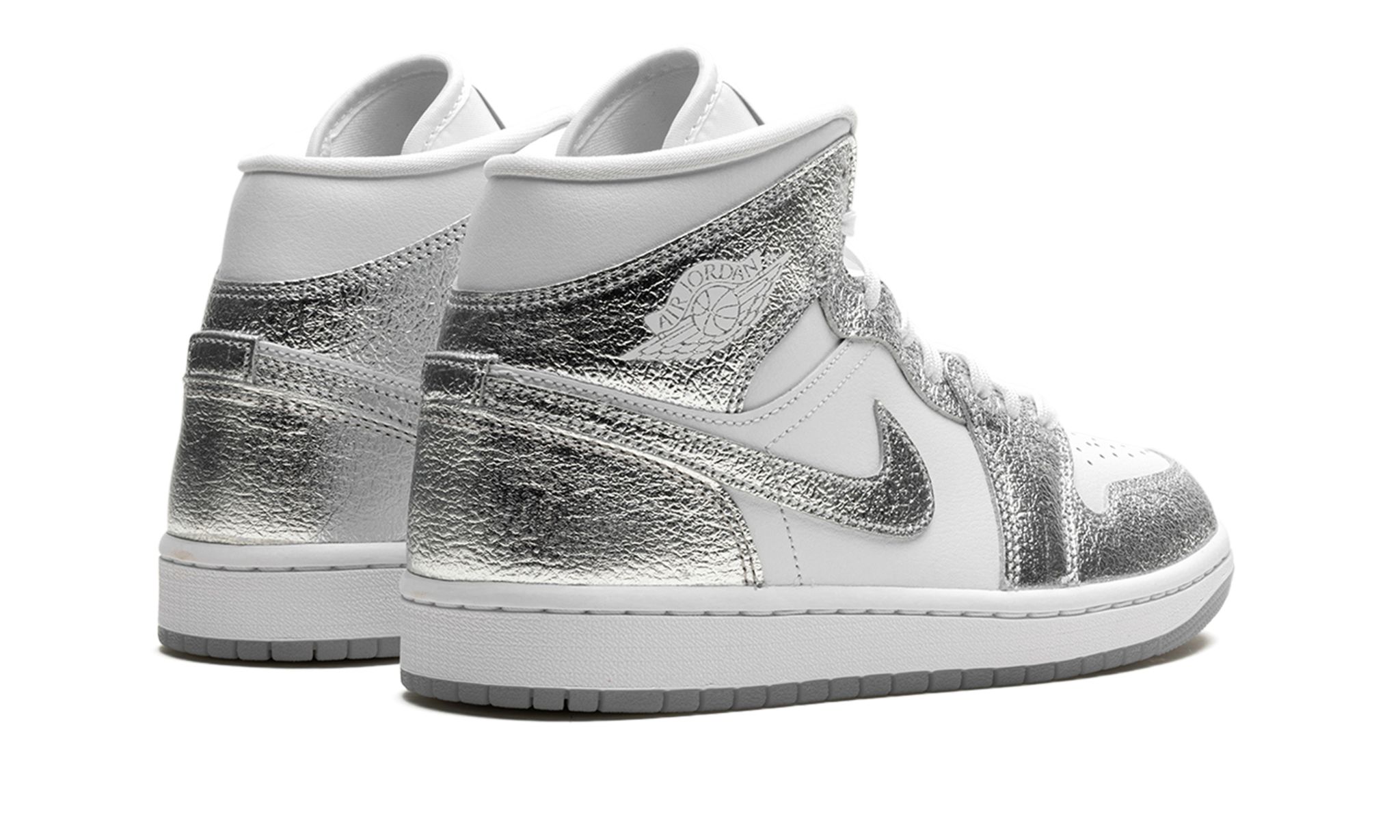 Wmns Air Jordan 1 Mid SE 'Metallic Silver'