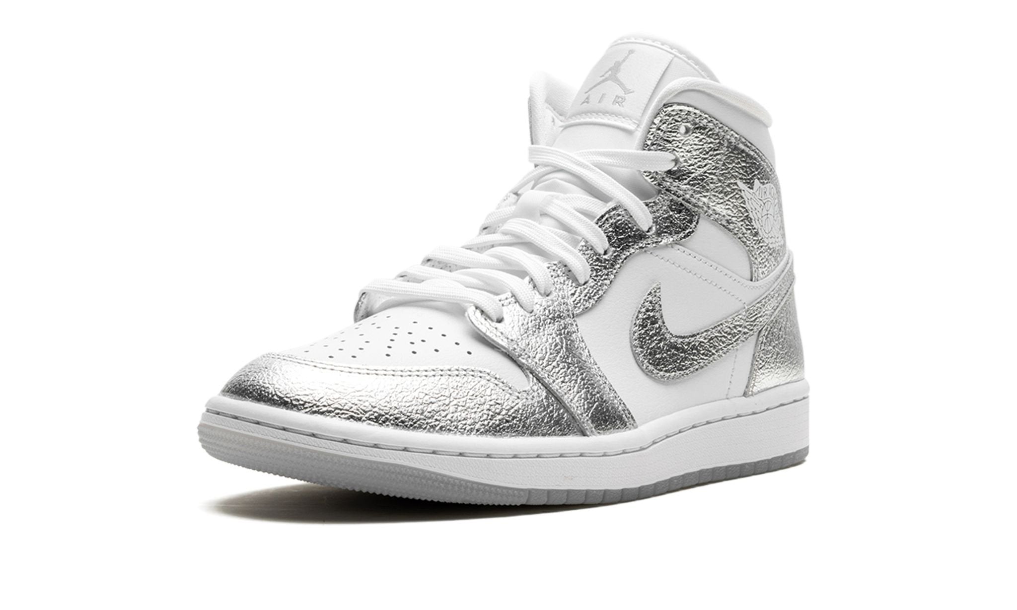 Wmns Air Jordan 1 Mid SE 'Metallic Silver'