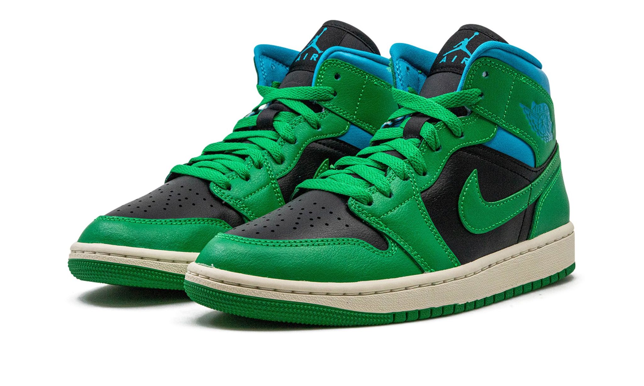 Wmns Air Jordan 1 Mid 'Lucky Green Aquatone'