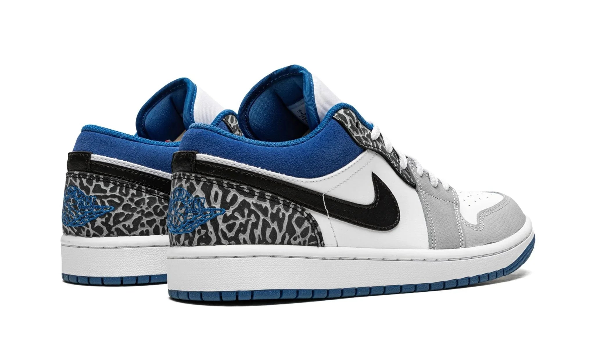 Air Jordan 1 Low Light Smoke Grey And Dark Marina Blue