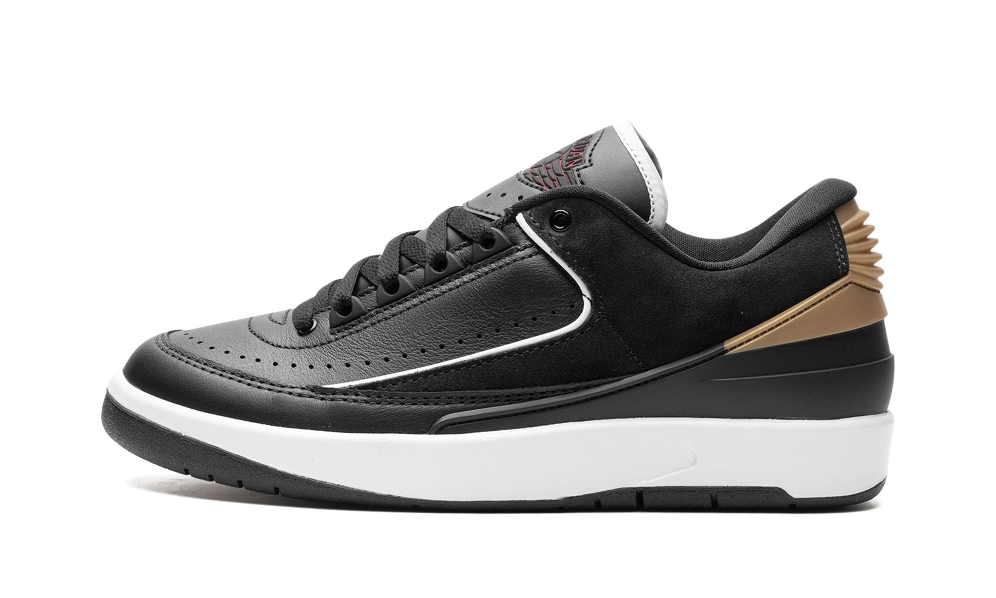 Wmns Air Jordan 2 Retro Low 'Black Metallic Gold'