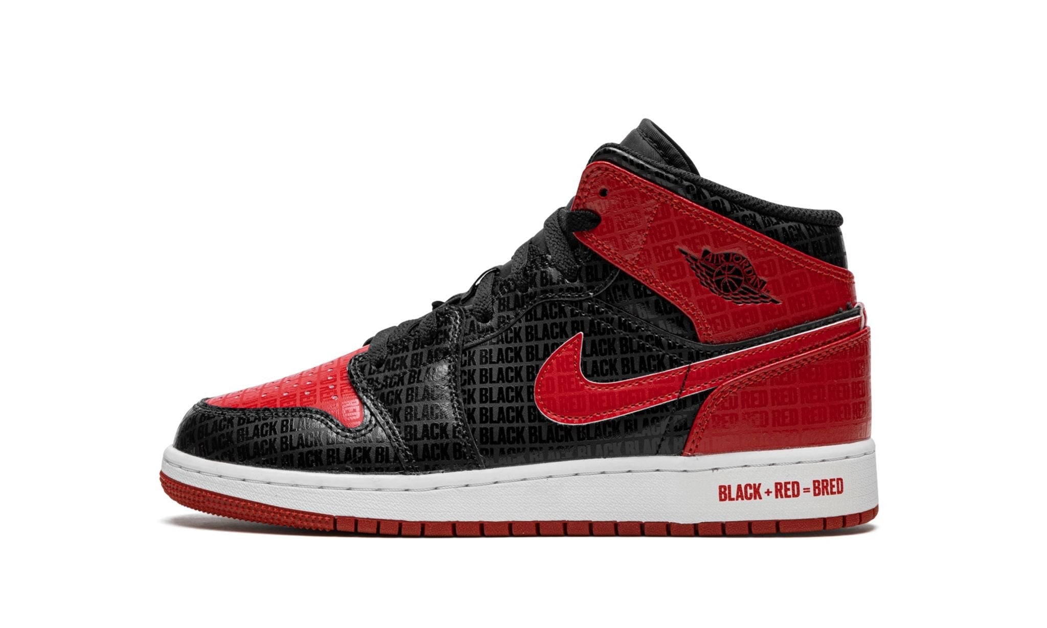 Air Jordan 1 Mid Bred Text (GS)