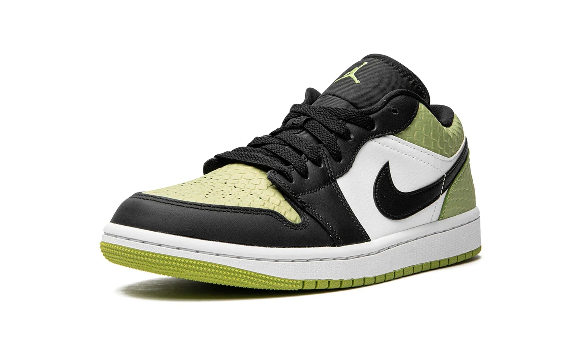 Wmns Air Jordan 1 Low Snakeskin Vivid Green
