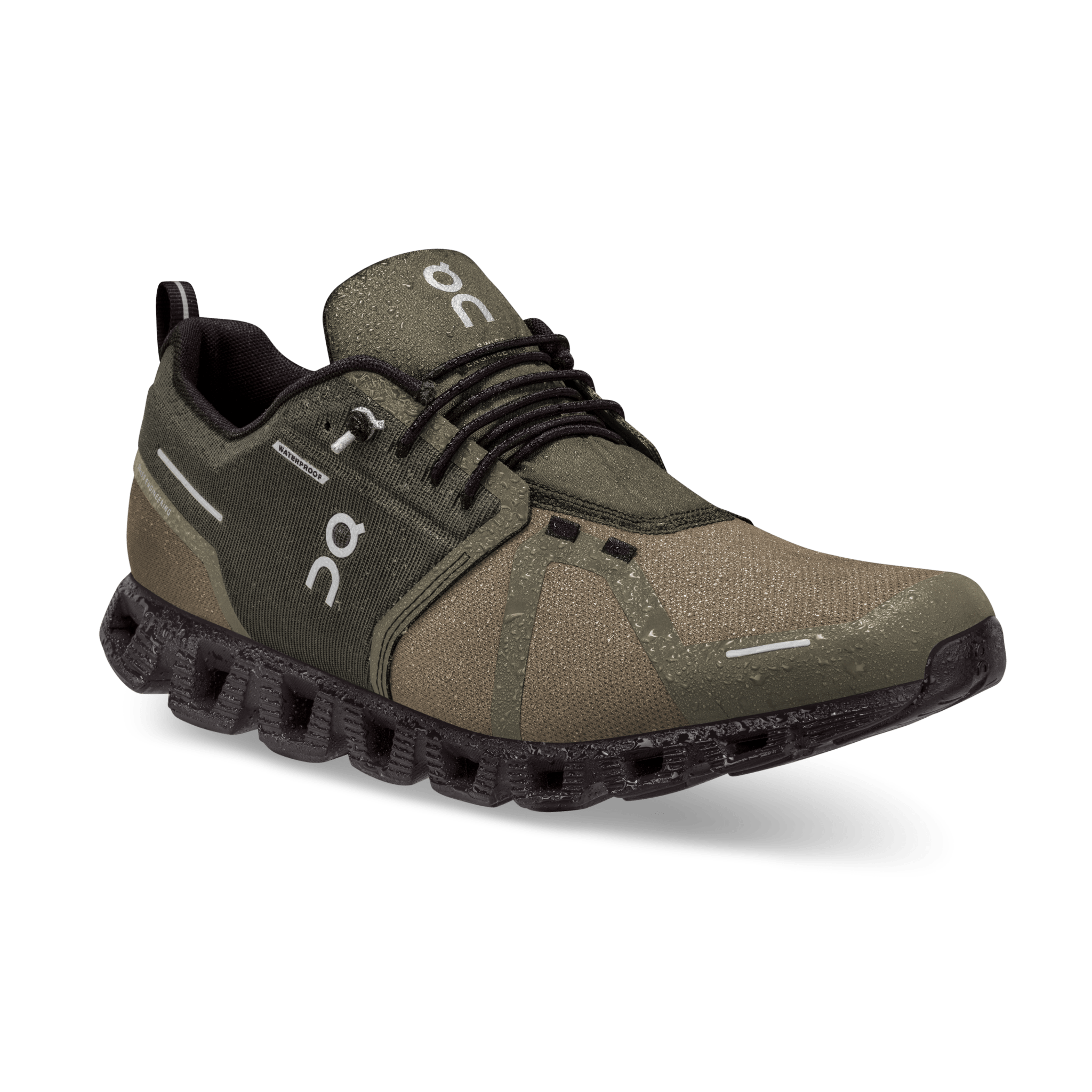 ON Cloud 5 Waterproof 'Olive Black' - Guerdon Kicks -