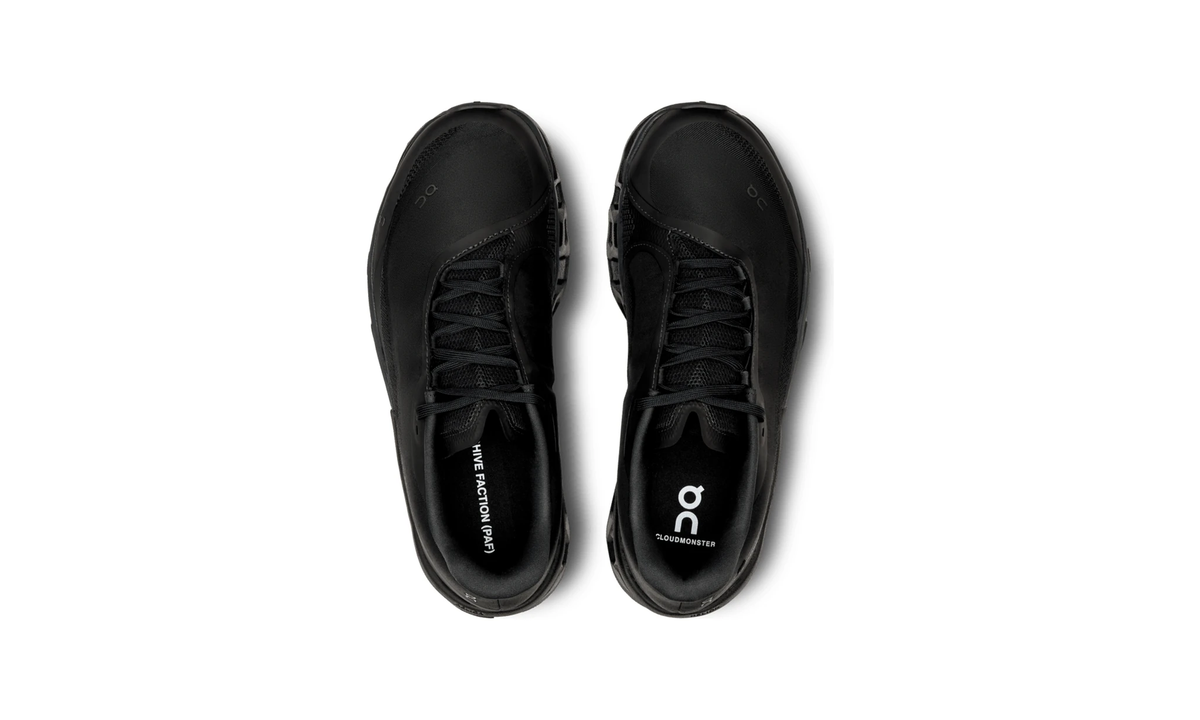 On Cloudmonster 2 POST ARCHIVE FACTION Black (Women's) - Guerdon Kicks -