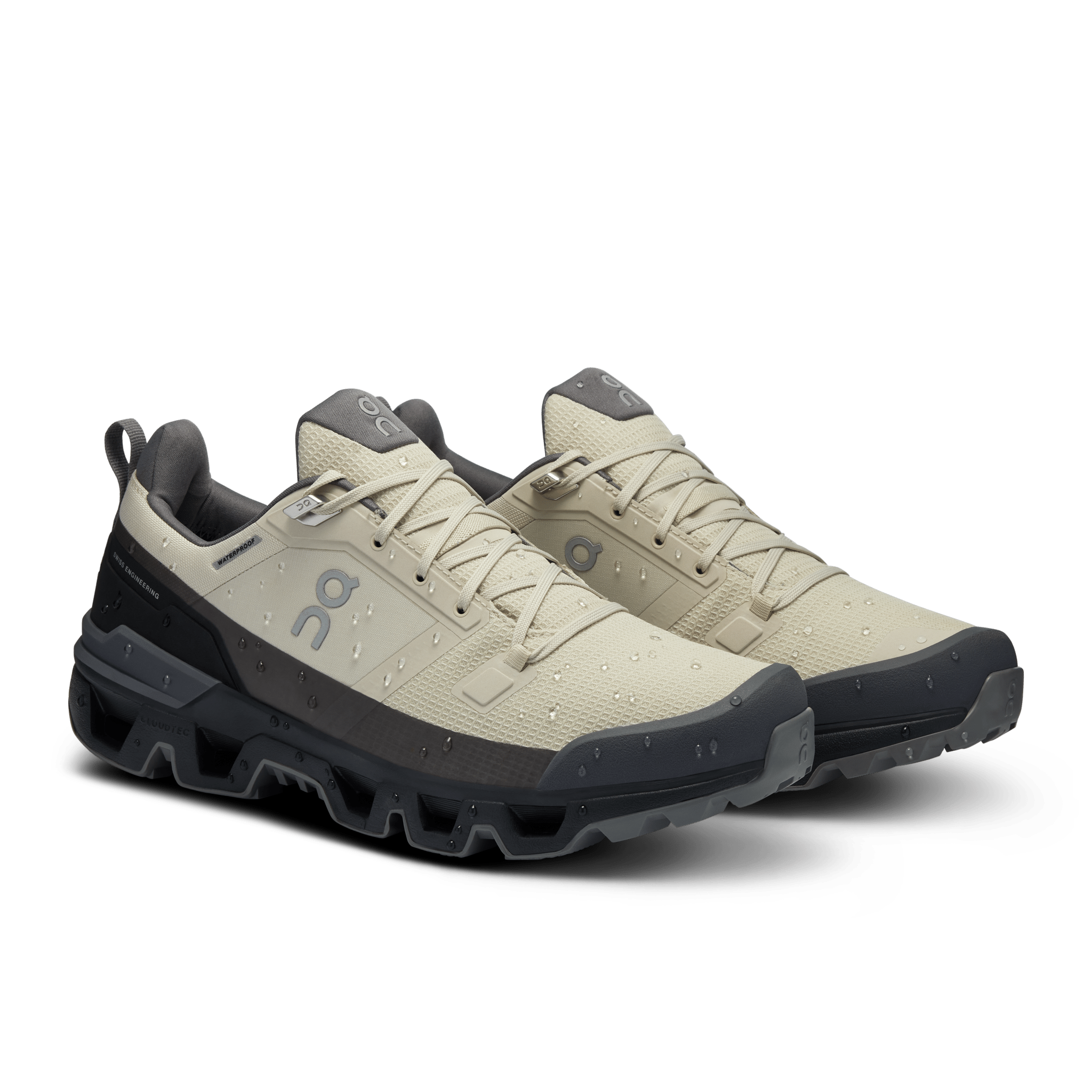 ON Cloudwander Waterproof 'Sand Black' - Guerdon Kicks -