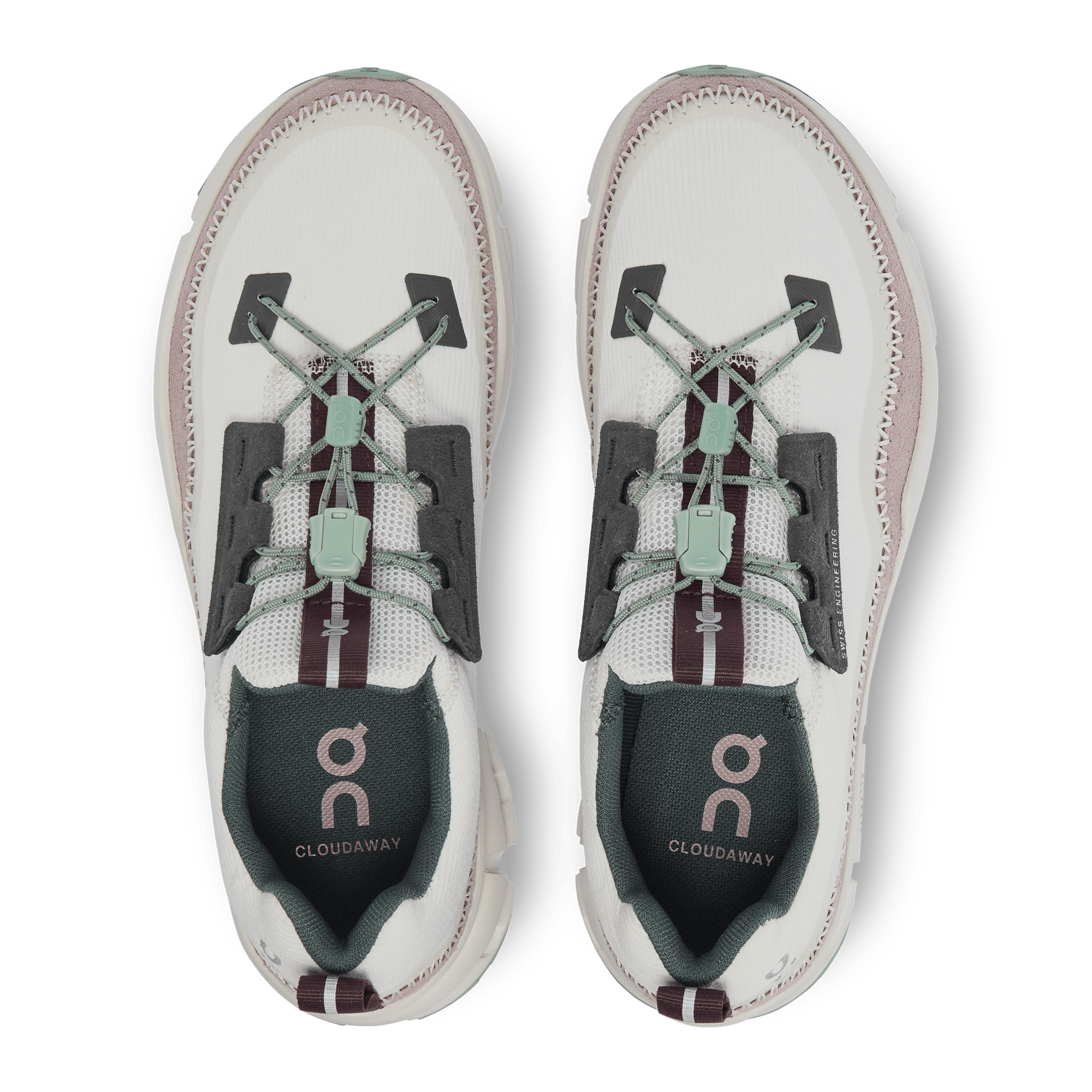 On Running Cloudaway White Ice Moss (Women's) - Guerdon Kicks -