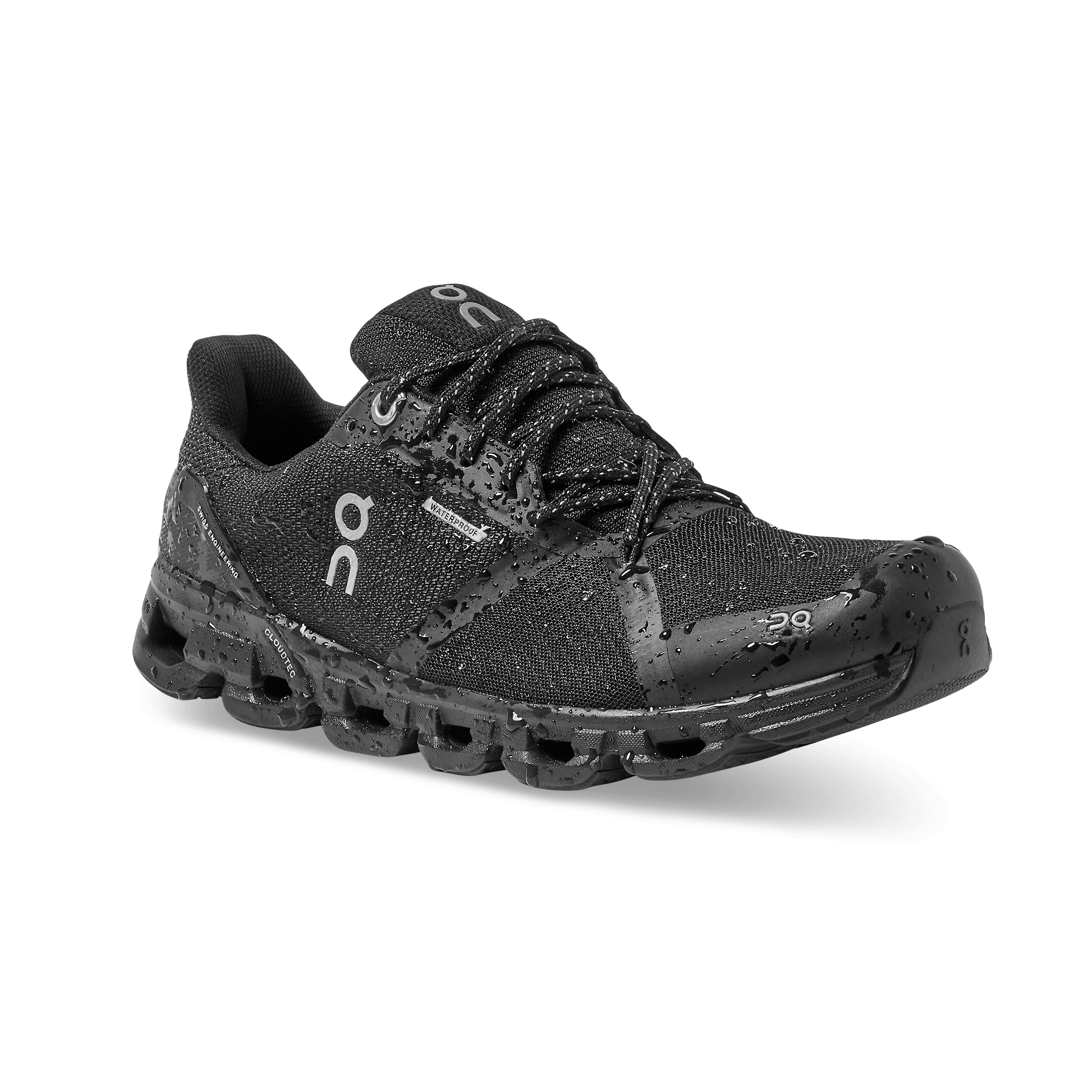 On Running Cloudflyer Waterproof Black Lunar (Women's) - Guerdon Kicks -
