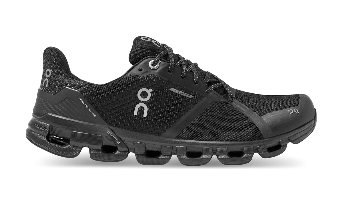 On Running Cloudflyer Waterproof Black Lunar (Women's) - Guerdon Kicks -