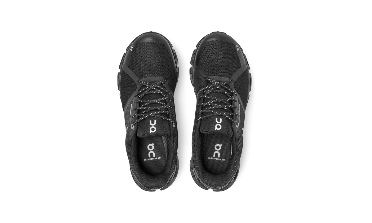 On Running Cloudflyer Waterproof Black Lunar (Women's) - Guerdon Kicks -
