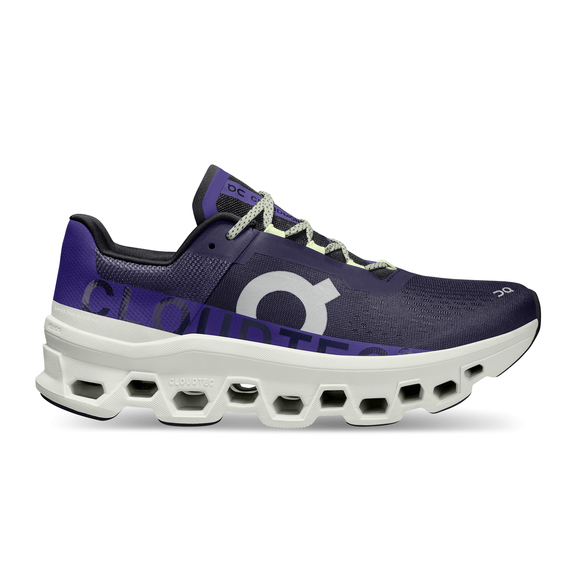 On Running Cloudmonster Acai Purple Yellow - Guerdon Kicks -