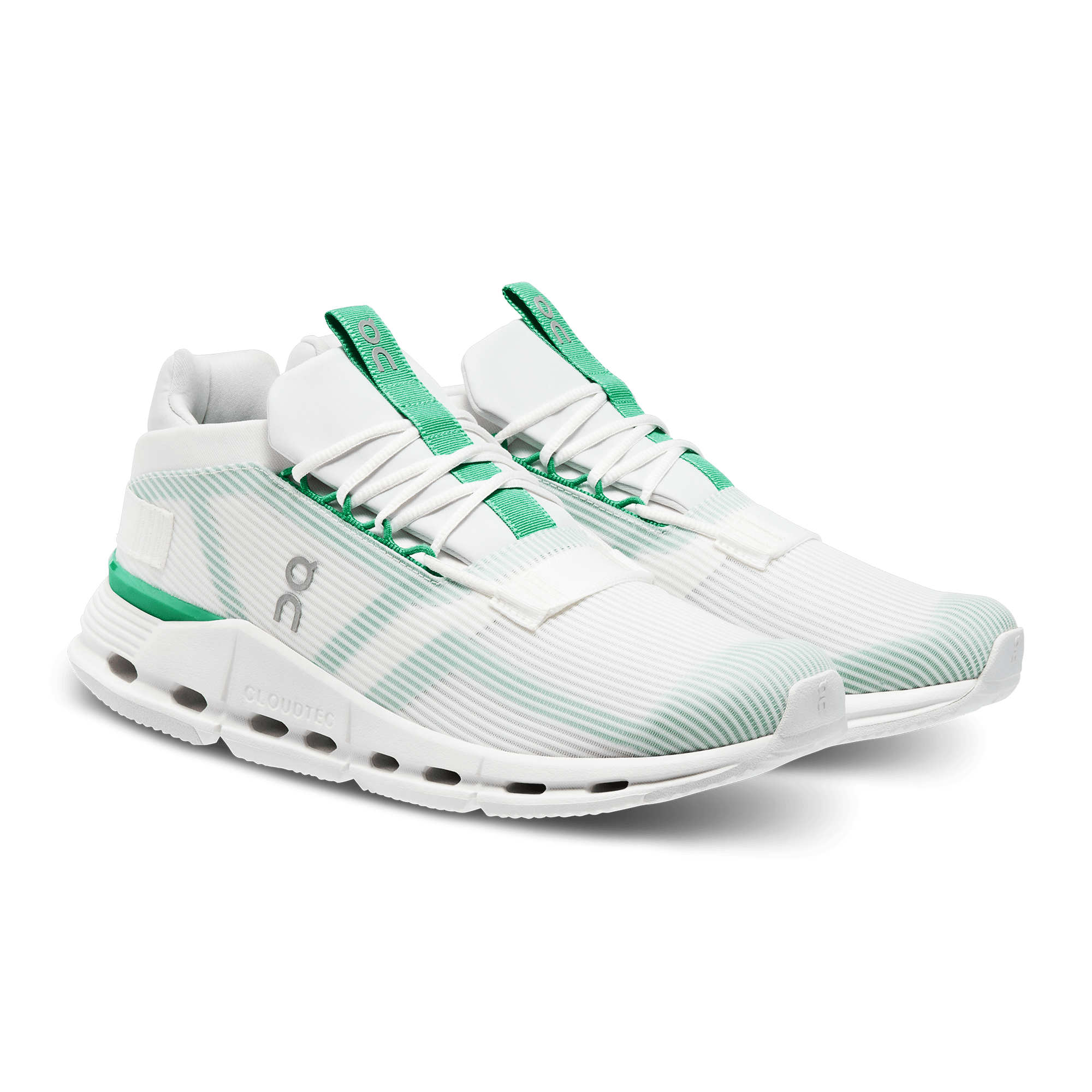 On Running Cloudnova Undyed White Mint - Guerdon Kicks -