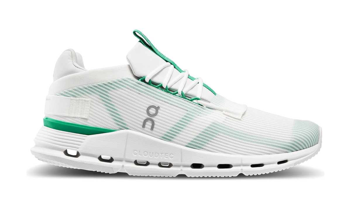 On Running Cloudnova Undyed White Mint - Guerdon Kicks -