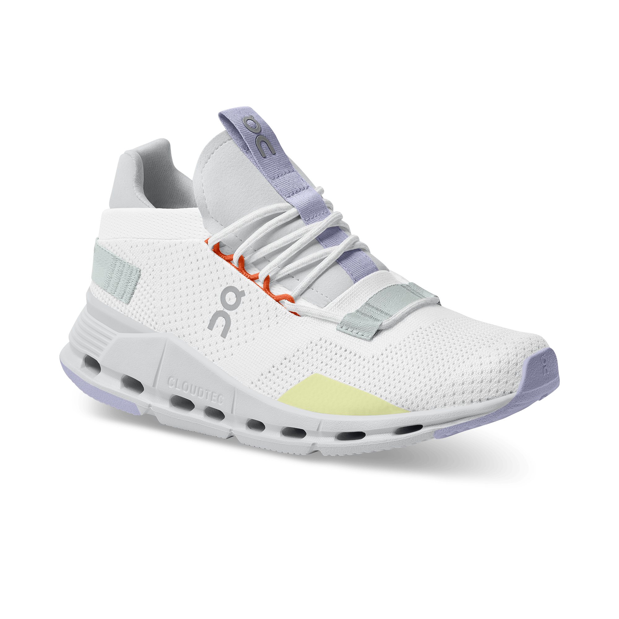 On Running Cloudnova White Glacier Grey Lavender (Women's) - Guerdon Kicks -
