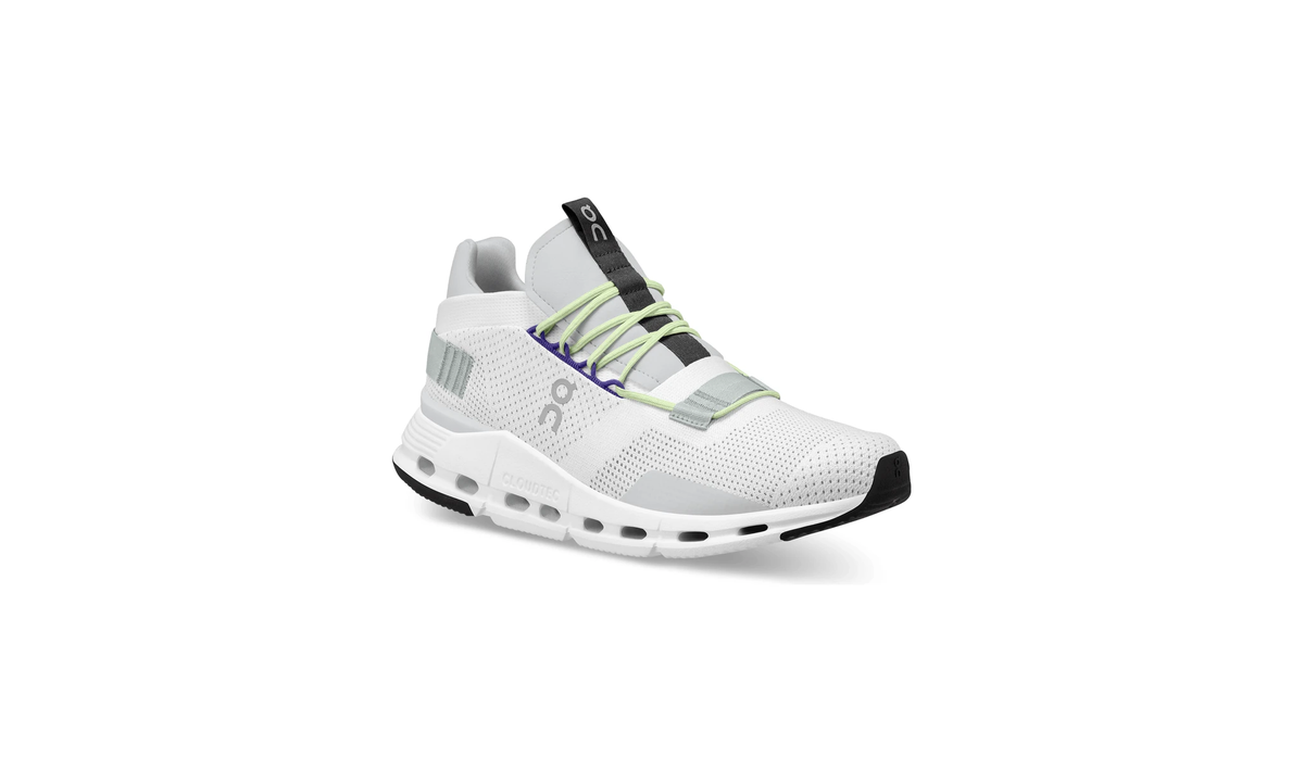 On Running Cloudnova White Mineral Grey Purple - Guerdon Kicks -