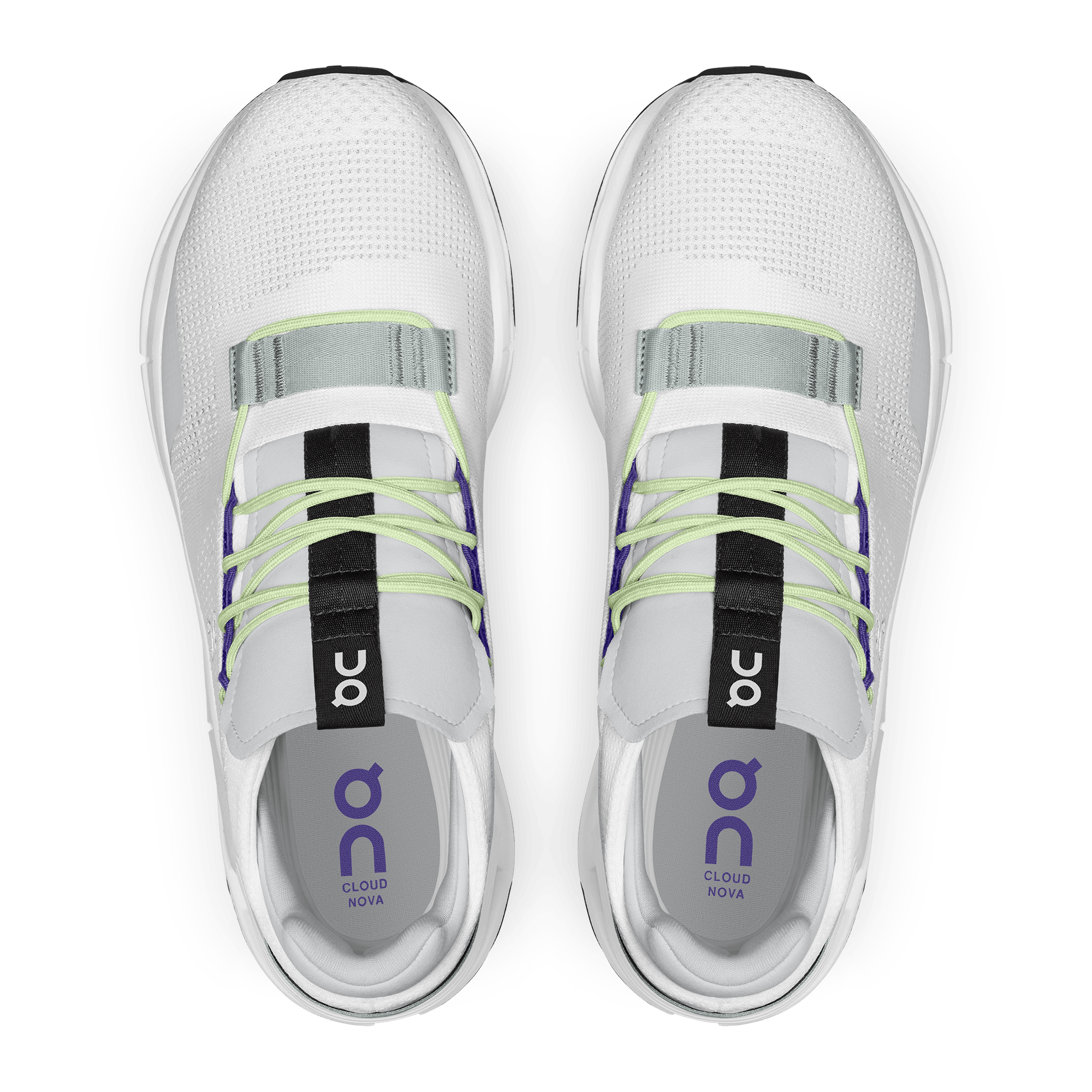 On Running Cloudnova White Mineral Grey Purple - Guerdon Kicks -