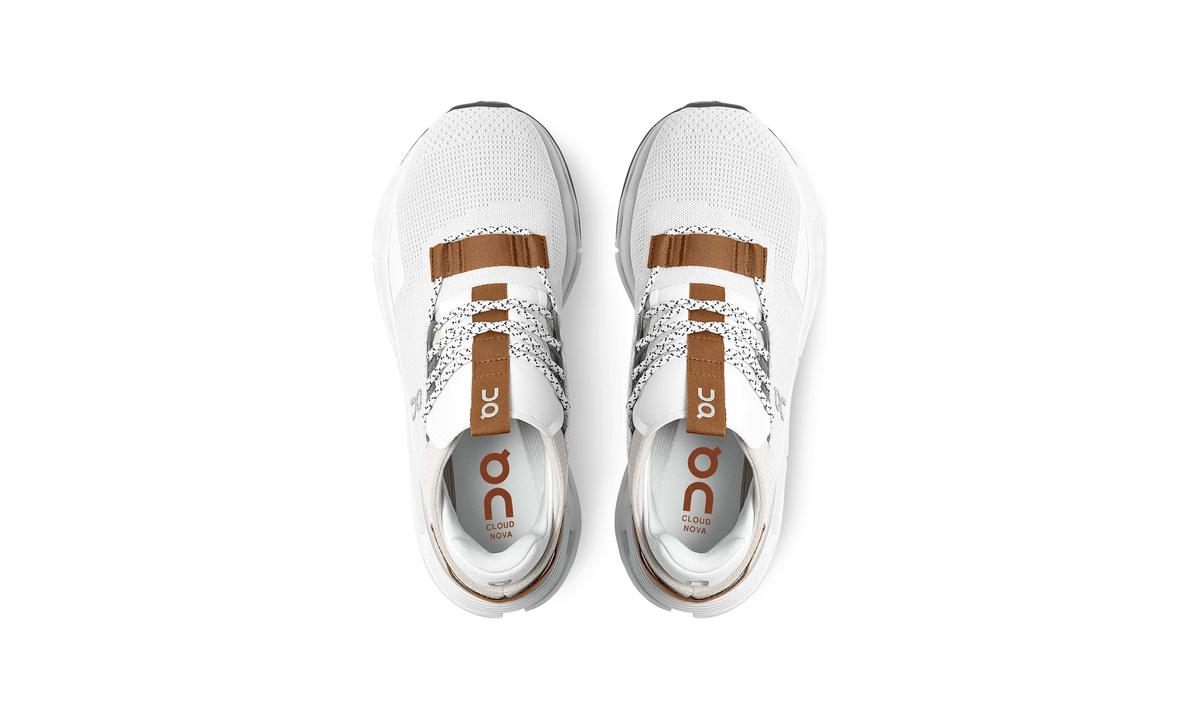 On Running Cloudnova White Pearl Brown (Women's) - Guerdon Kicks -