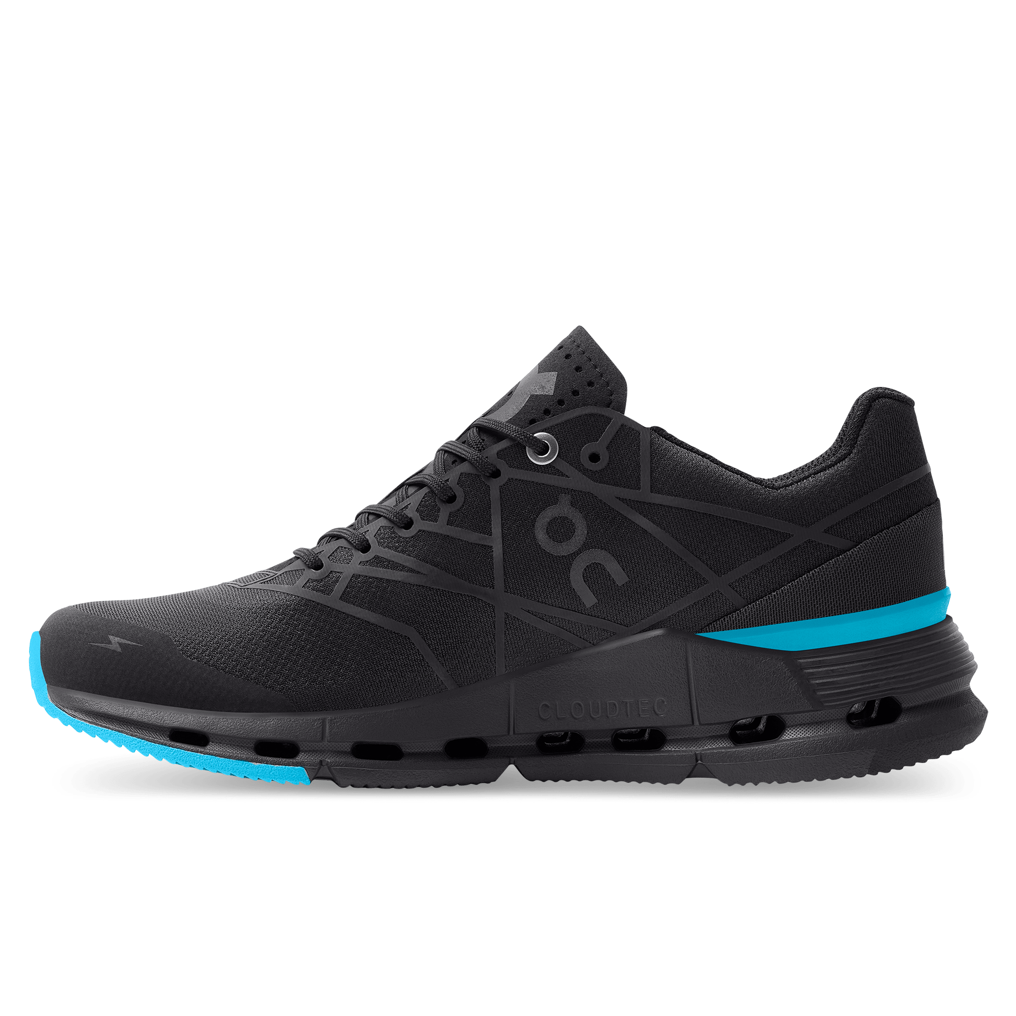 On Running Cloudnova Z5 Black Cyan (Women's) - Guerdon Kicks -