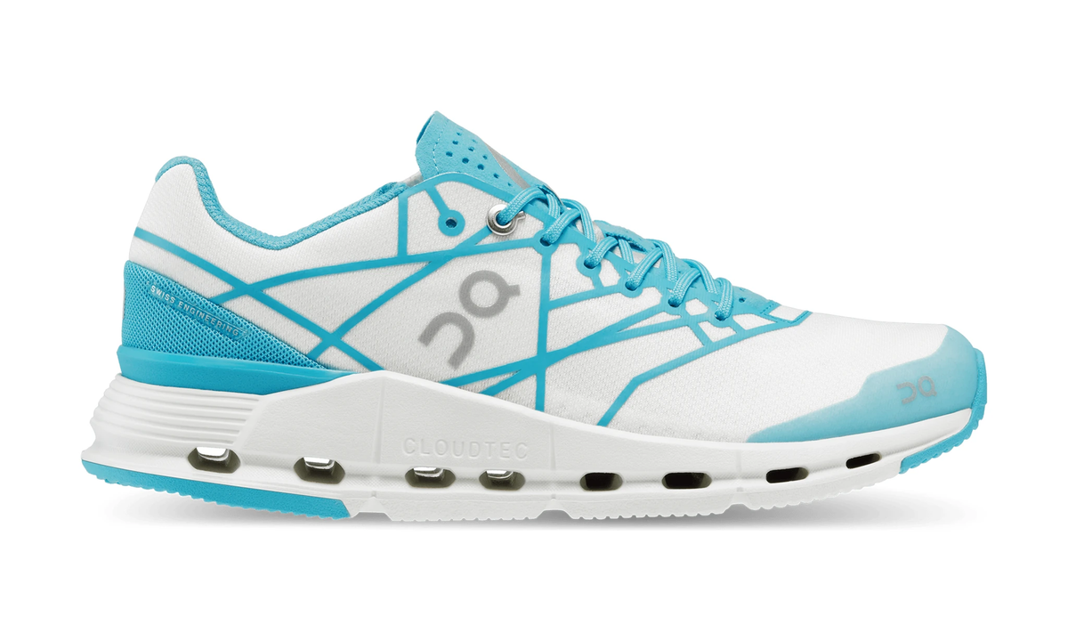 On Running Cloudnova Z5 White Cyan (Women's) - Guerdon Kicks -