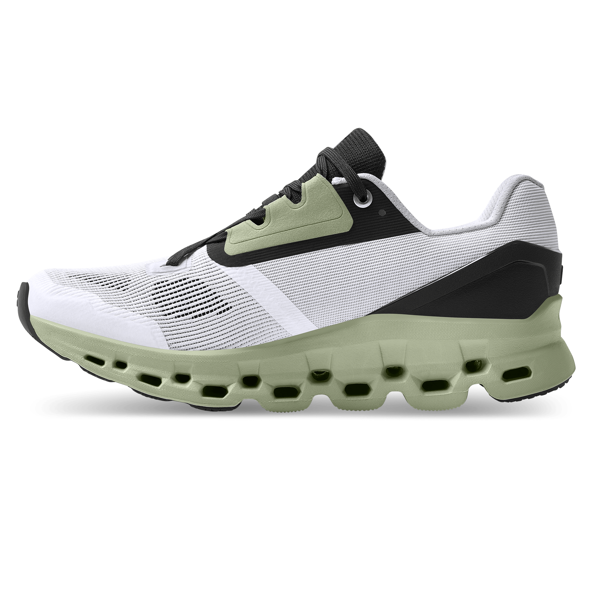On Running Cloudstratus White Black Sage (Women's) - Guerdon Kicks -