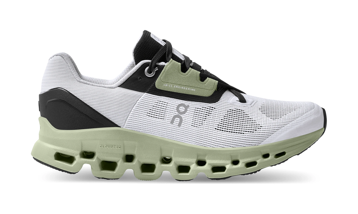 On Running Cloudstratus White Black Sage (Women's) - Guerdon Kicks -