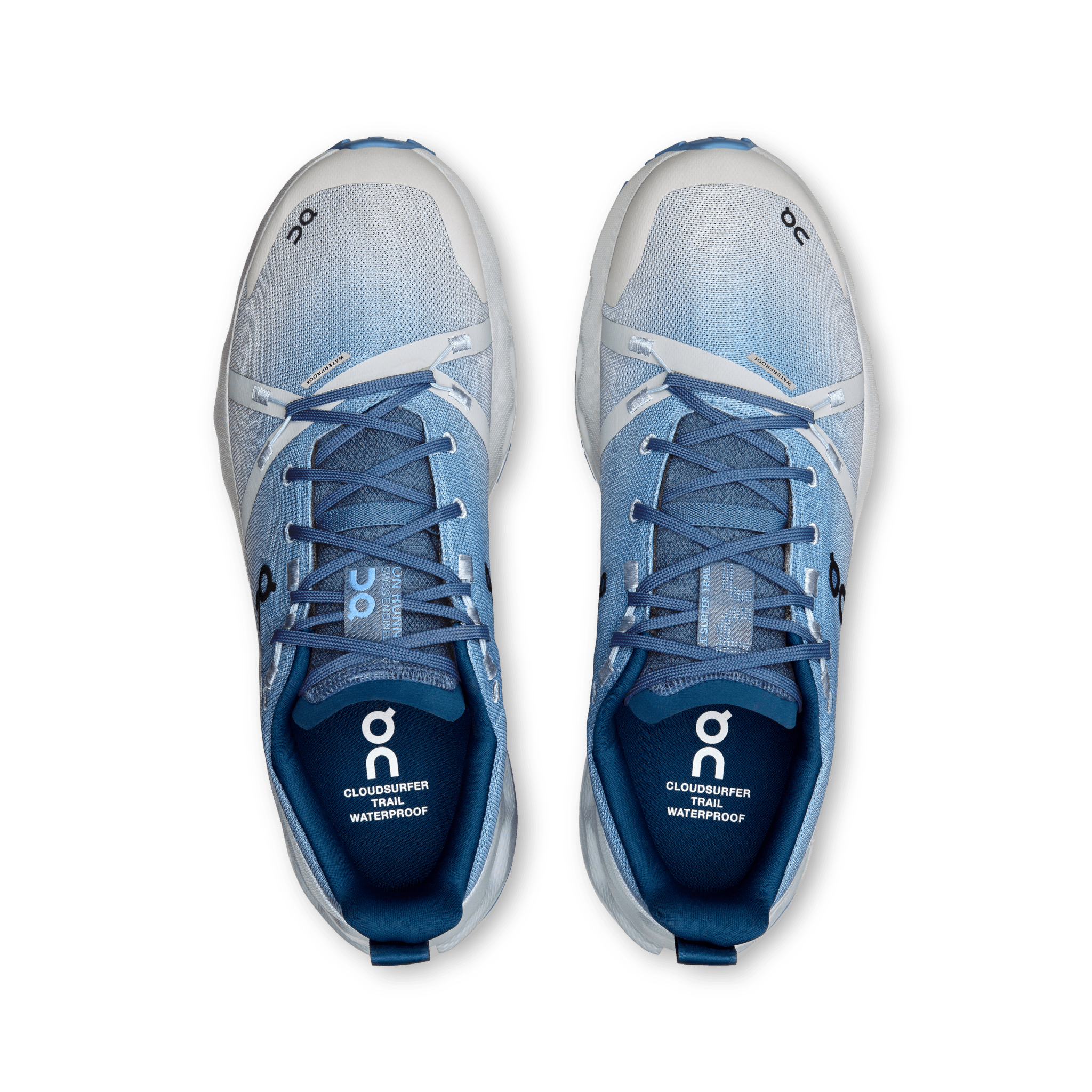 On Running Cloudsurfer Trail Waterproof Chambray Glacier - Guerdon Kicks -