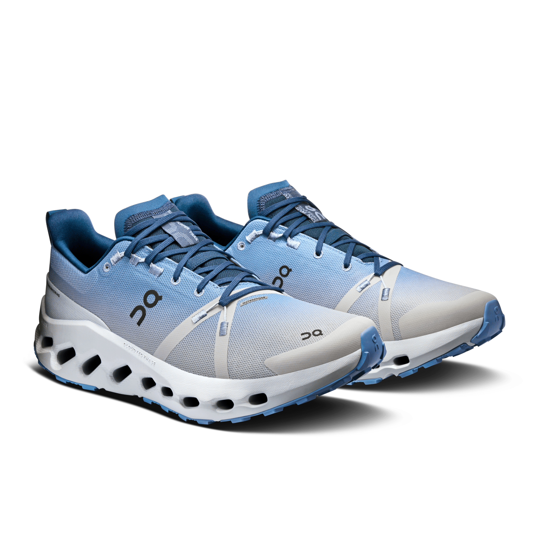 On Running Cloudsurfer Trail Waterproof Chambray Glacier - Guerdon Kicks -