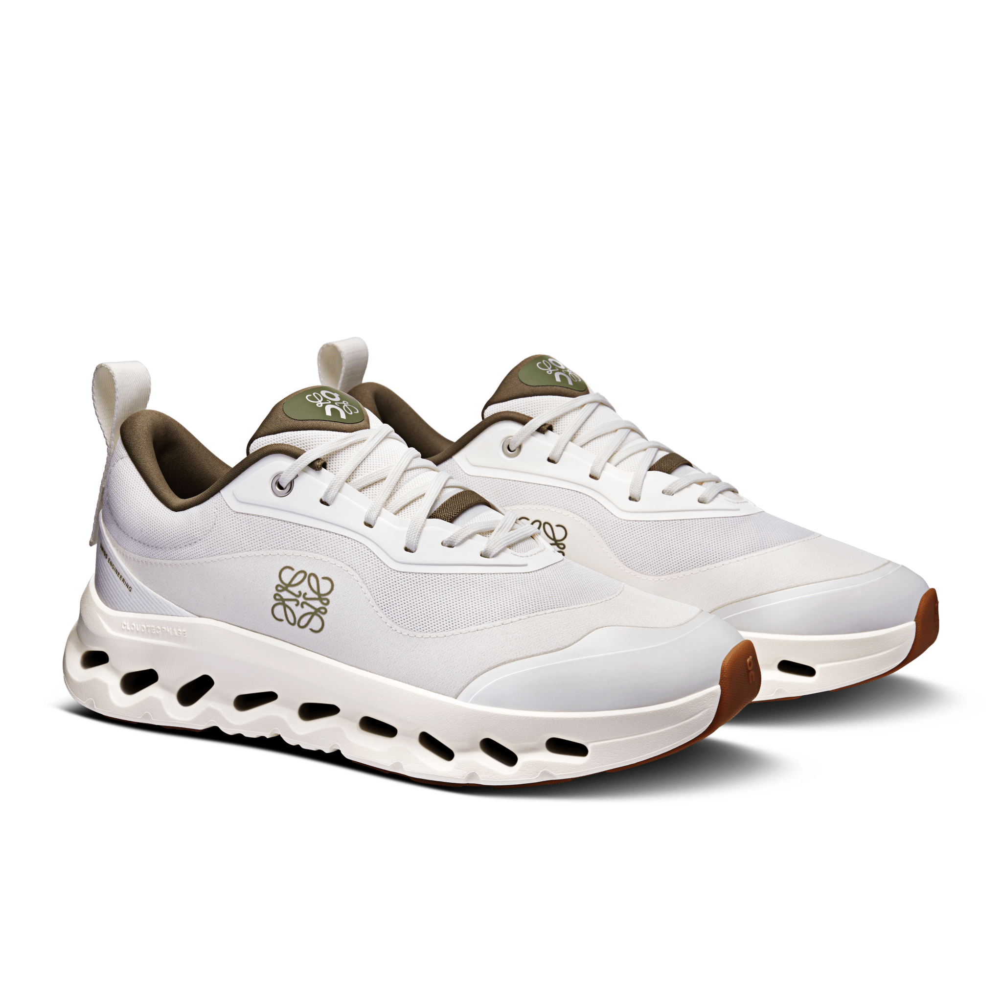 On Running Cloudtilt 2 LOEWE White Khaki - Guerdon Kicks -