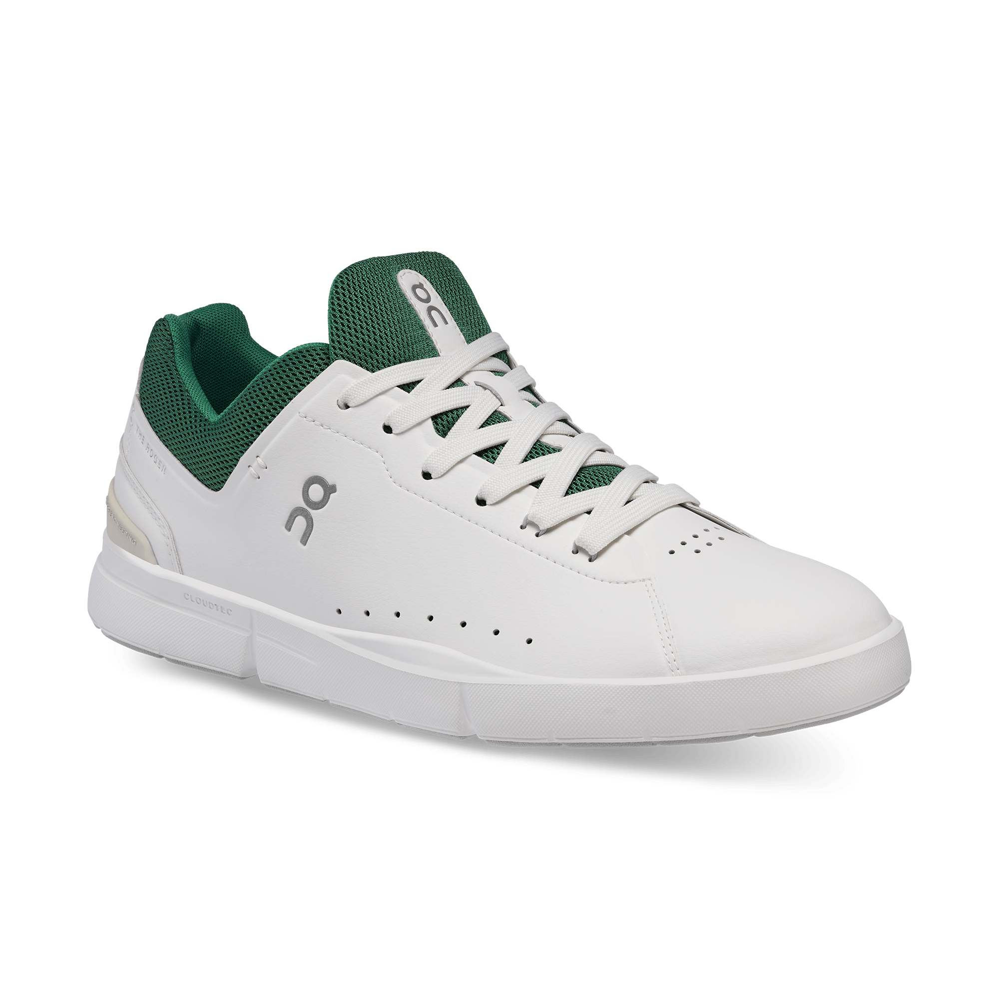 On The Roger Advantage White Green - Guerdon Kicks -