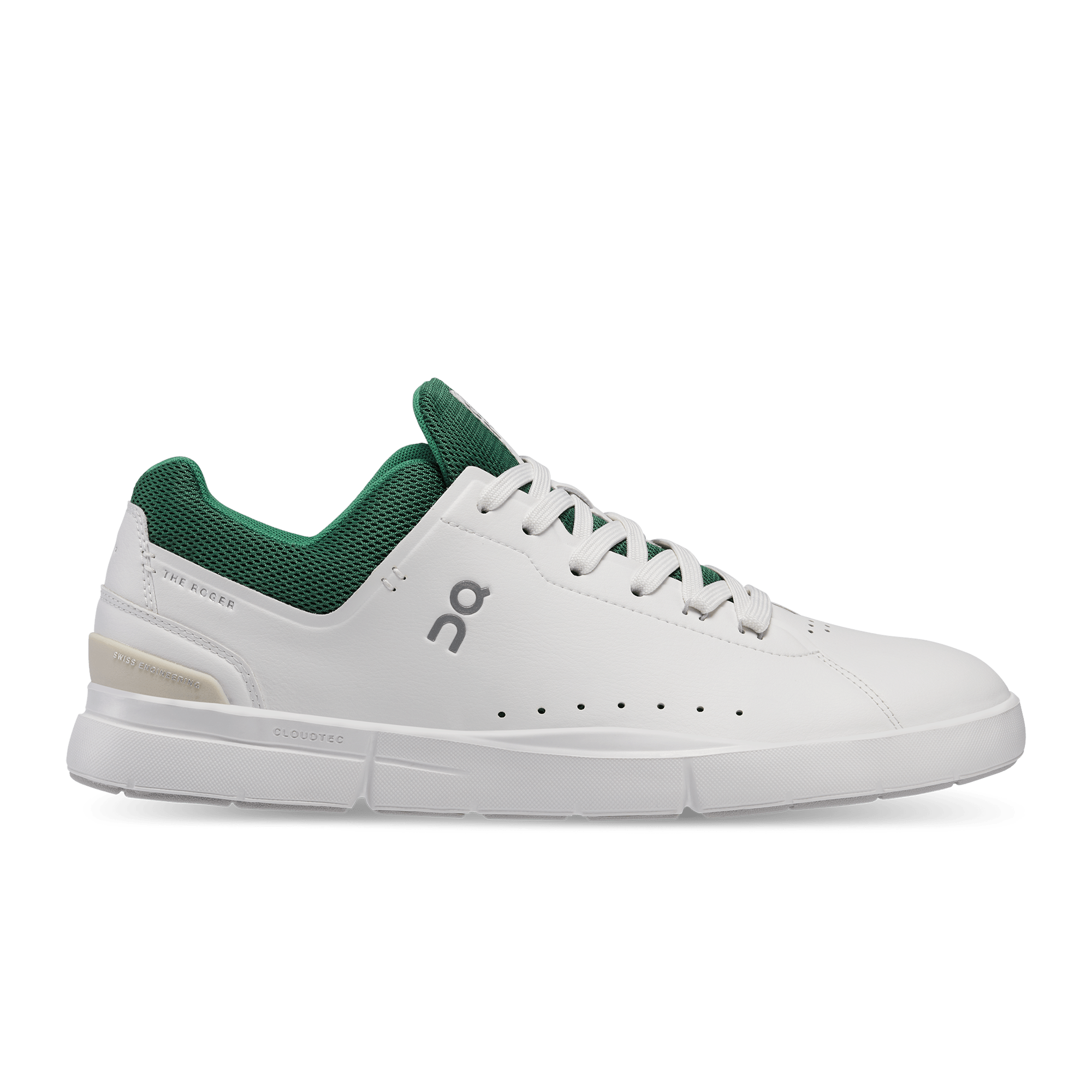 On The Roger Advantage White Green - Guerdon Kicks -