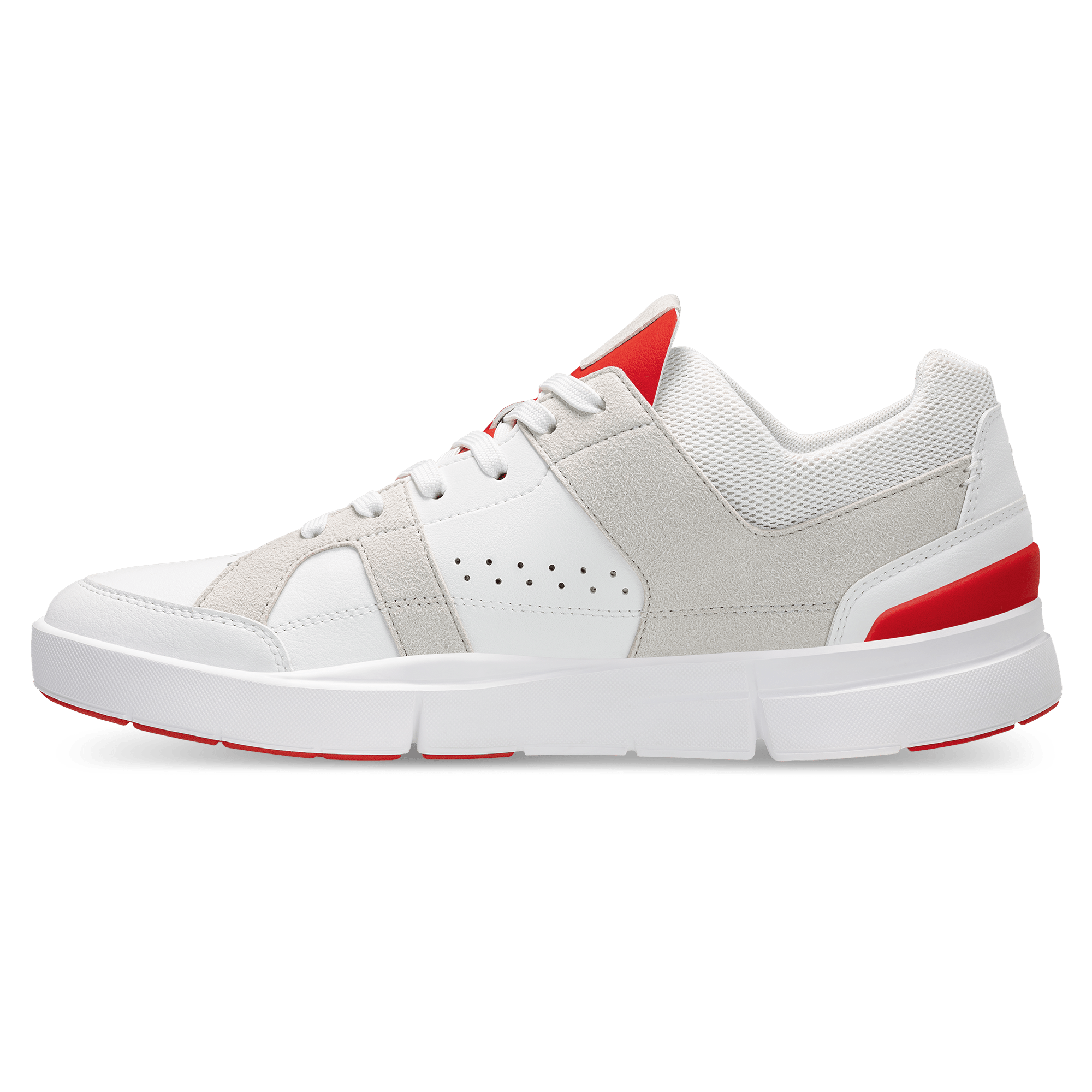 On The Roger Clubhouse White Grey Red - Guerdon Kicks -