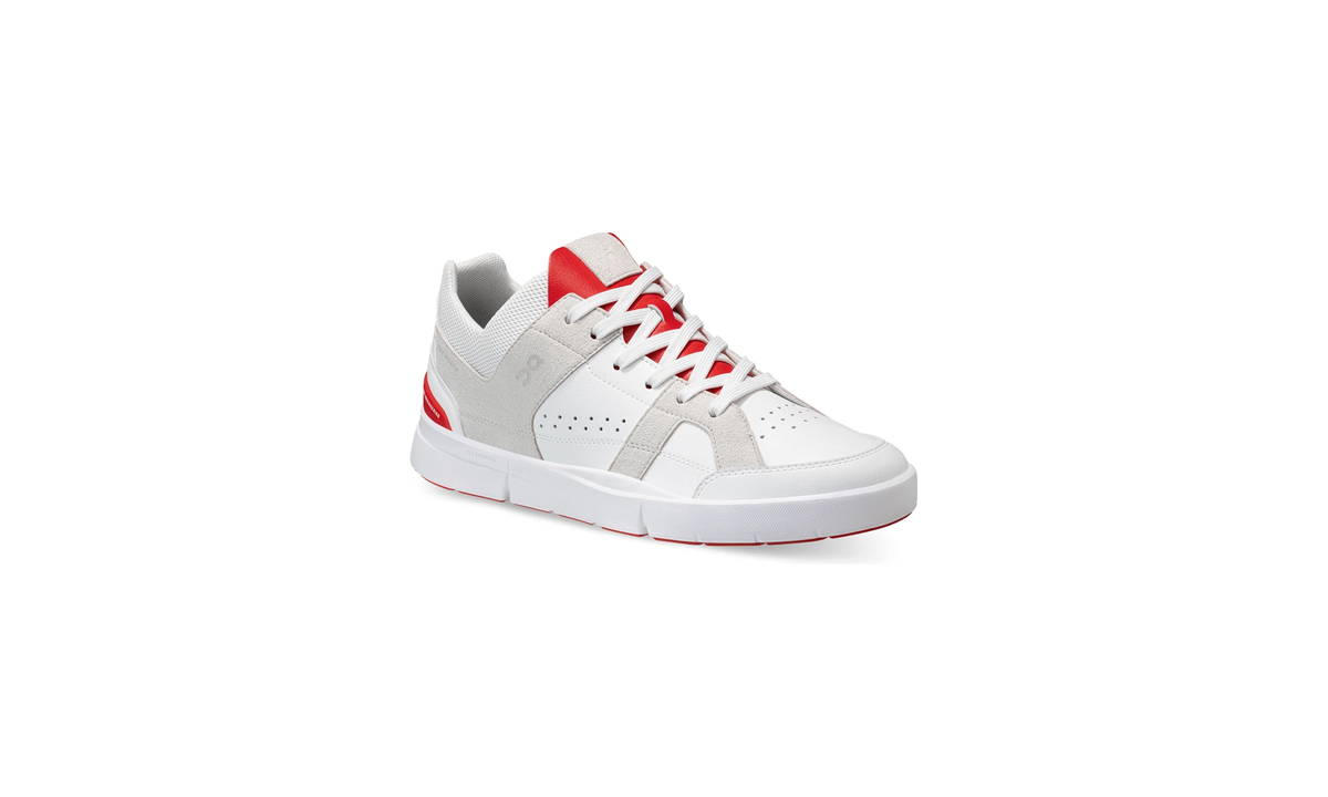 On The Roger Clubhouse White Grey Red - Guerdon Kicks -