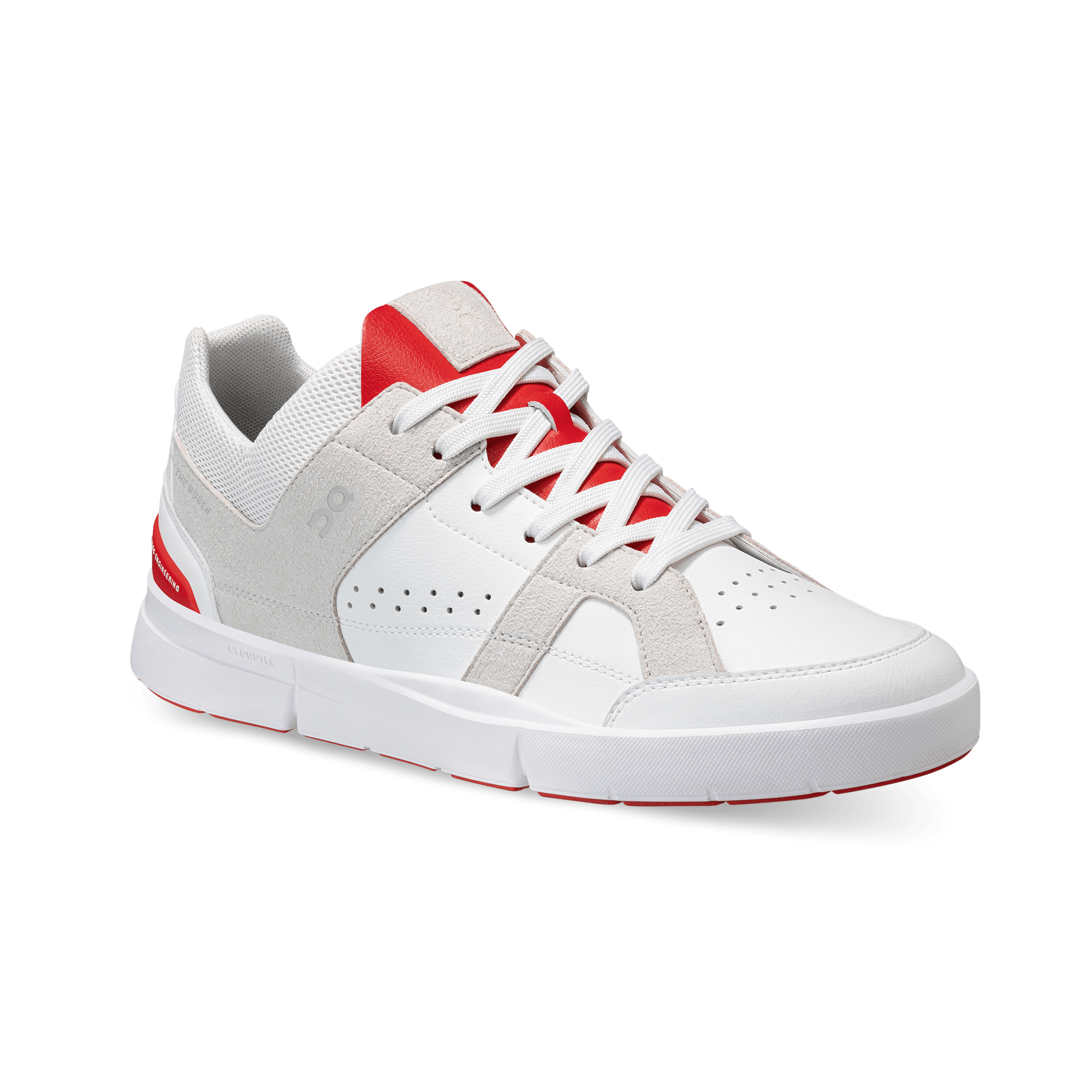On The Roger Clubhouse White Grey Red - Guerdon Kicks -