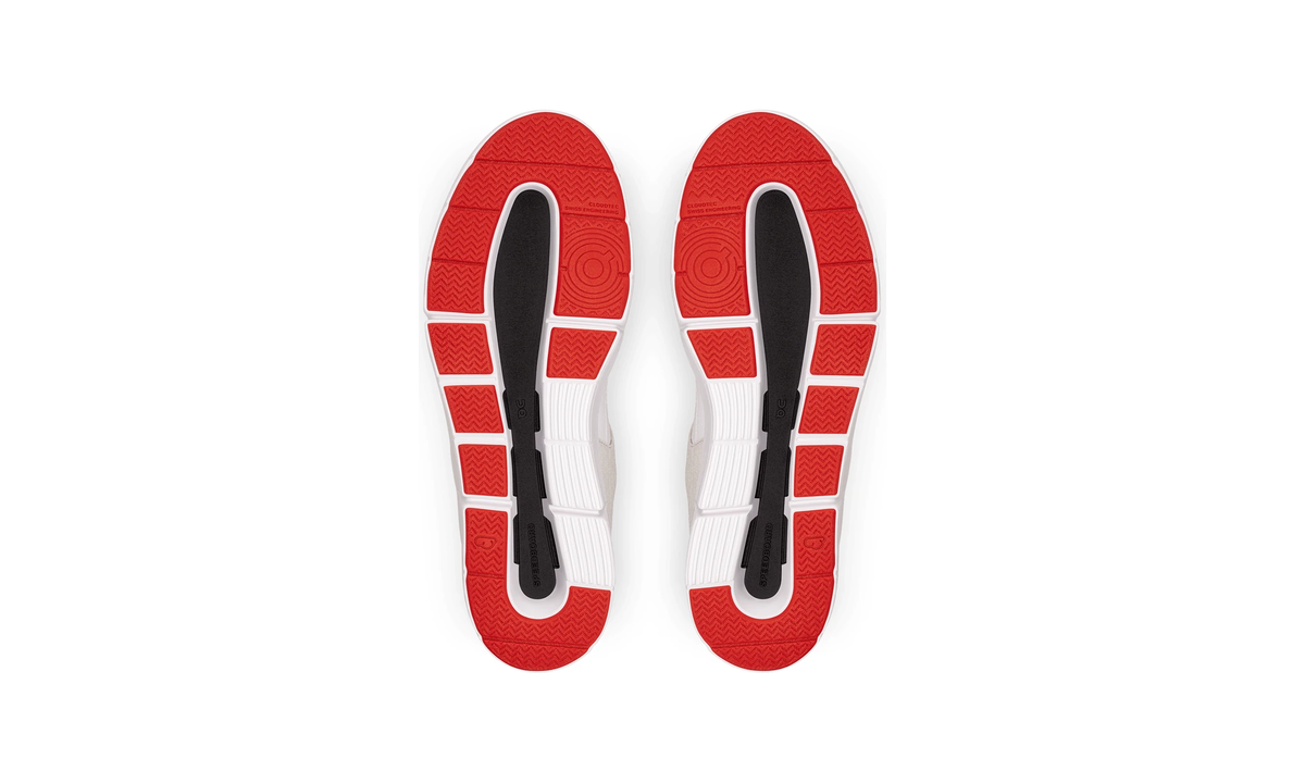On The Roger Clubhouse White Grey Red - Guerdon Kicks -