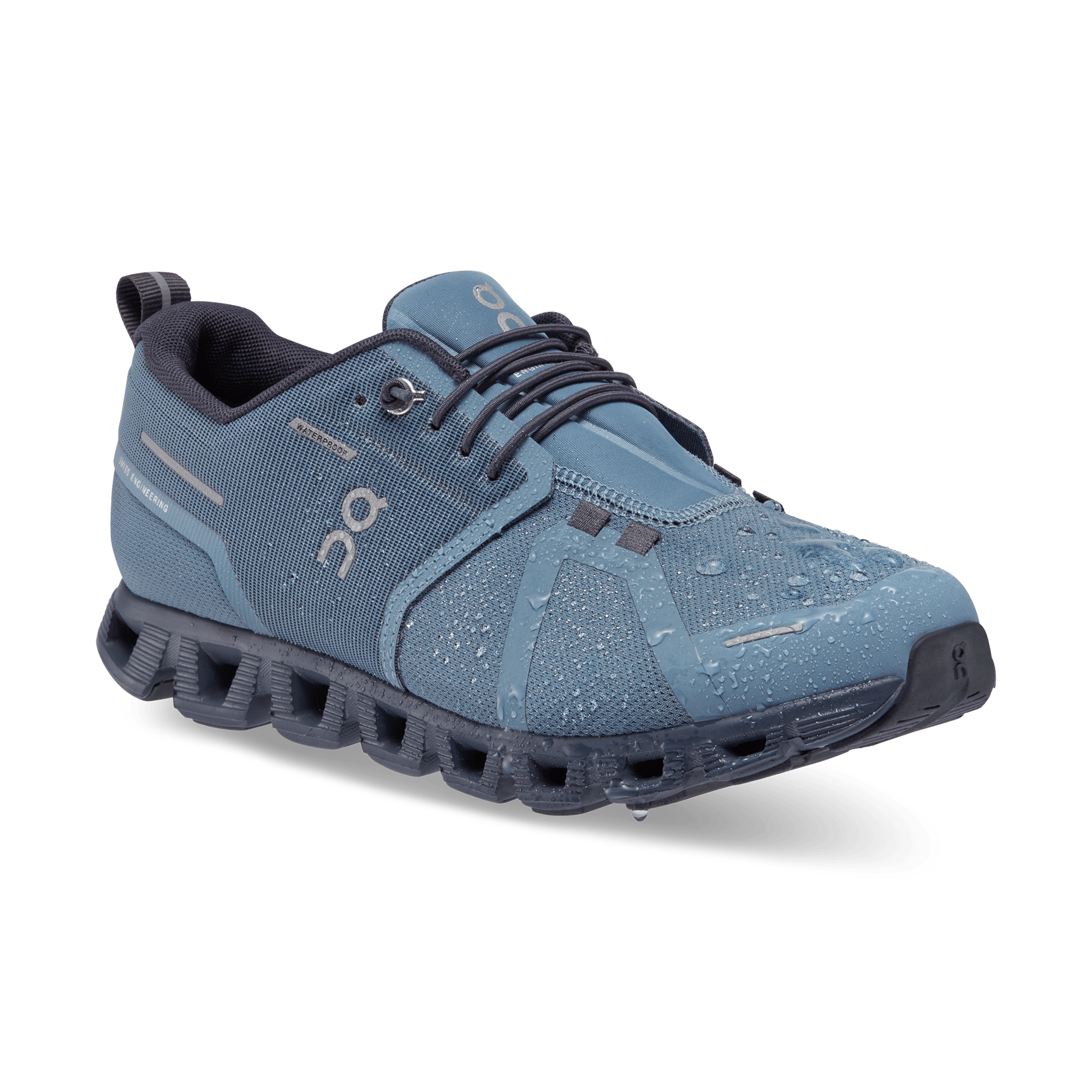 ON Wmns Cloud 5 Waterproof 'Metal Navy' - Guerdon Kicks -