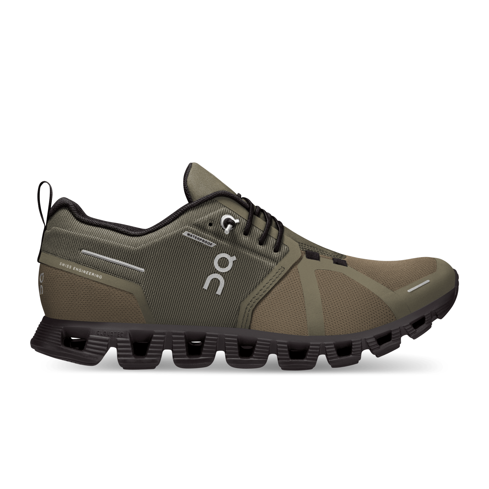ON Wmns Cloud 5 Waterproof 'Olive Black' - Guerdon Kicks -