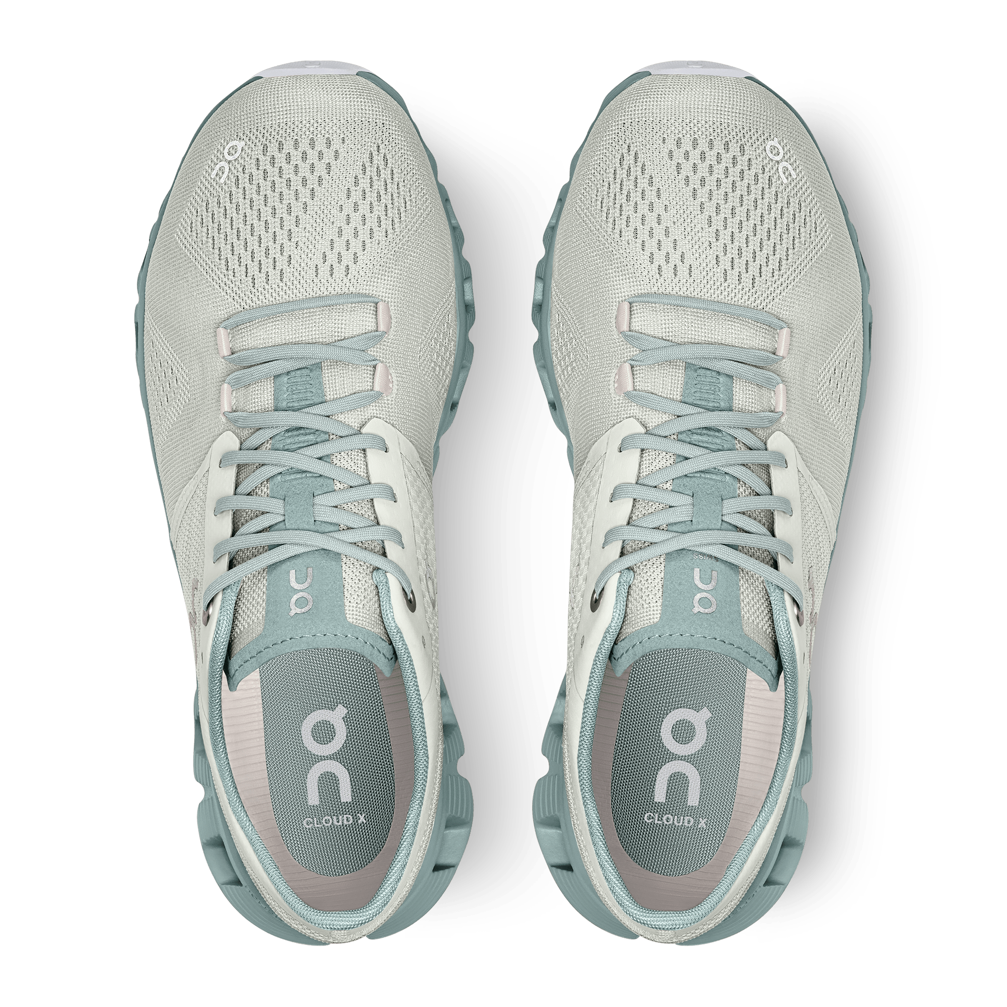 ON Wmns Cloud X Shift 'White Teal' - Guerdon Kicks -