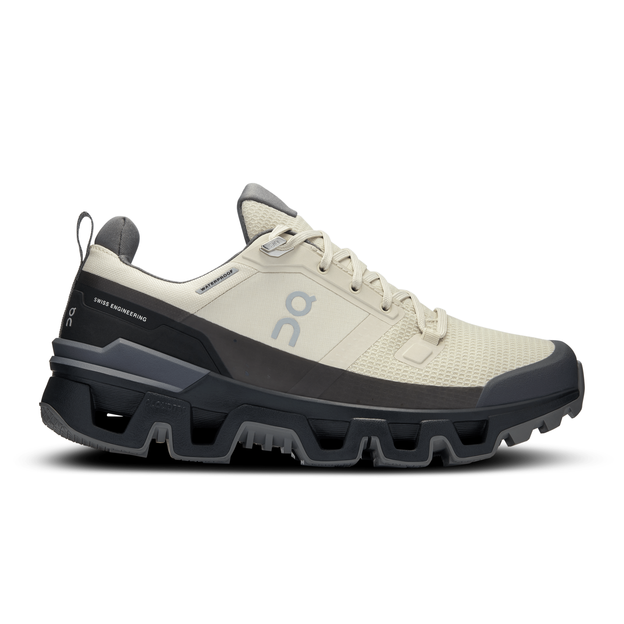 ON Wmns Cloudwander Waterproof 'Sand Black' - Guerdon Kicks -