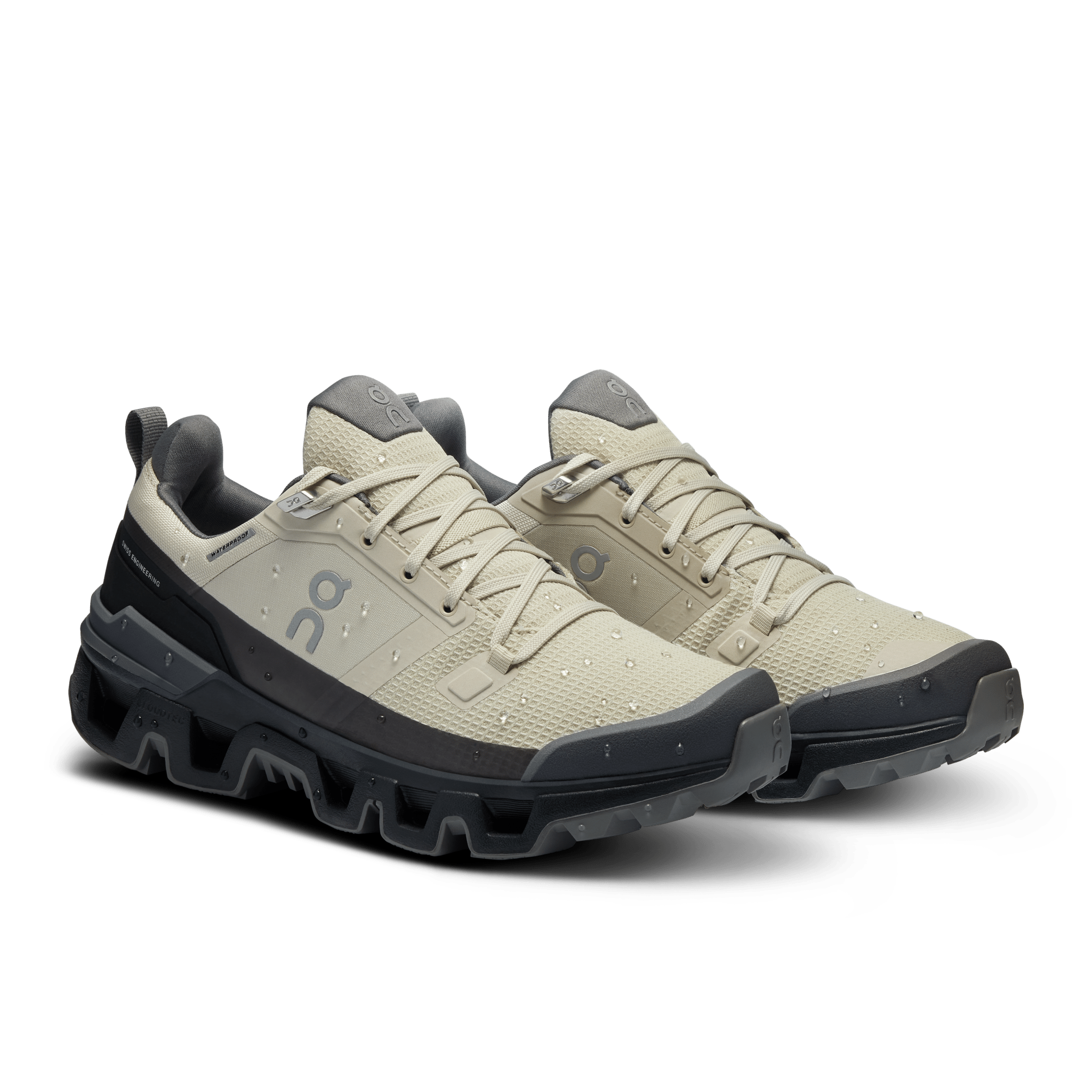 ON Wmns Cloudwander Waterproof 'Sand Black' - Guerdon Kicks -