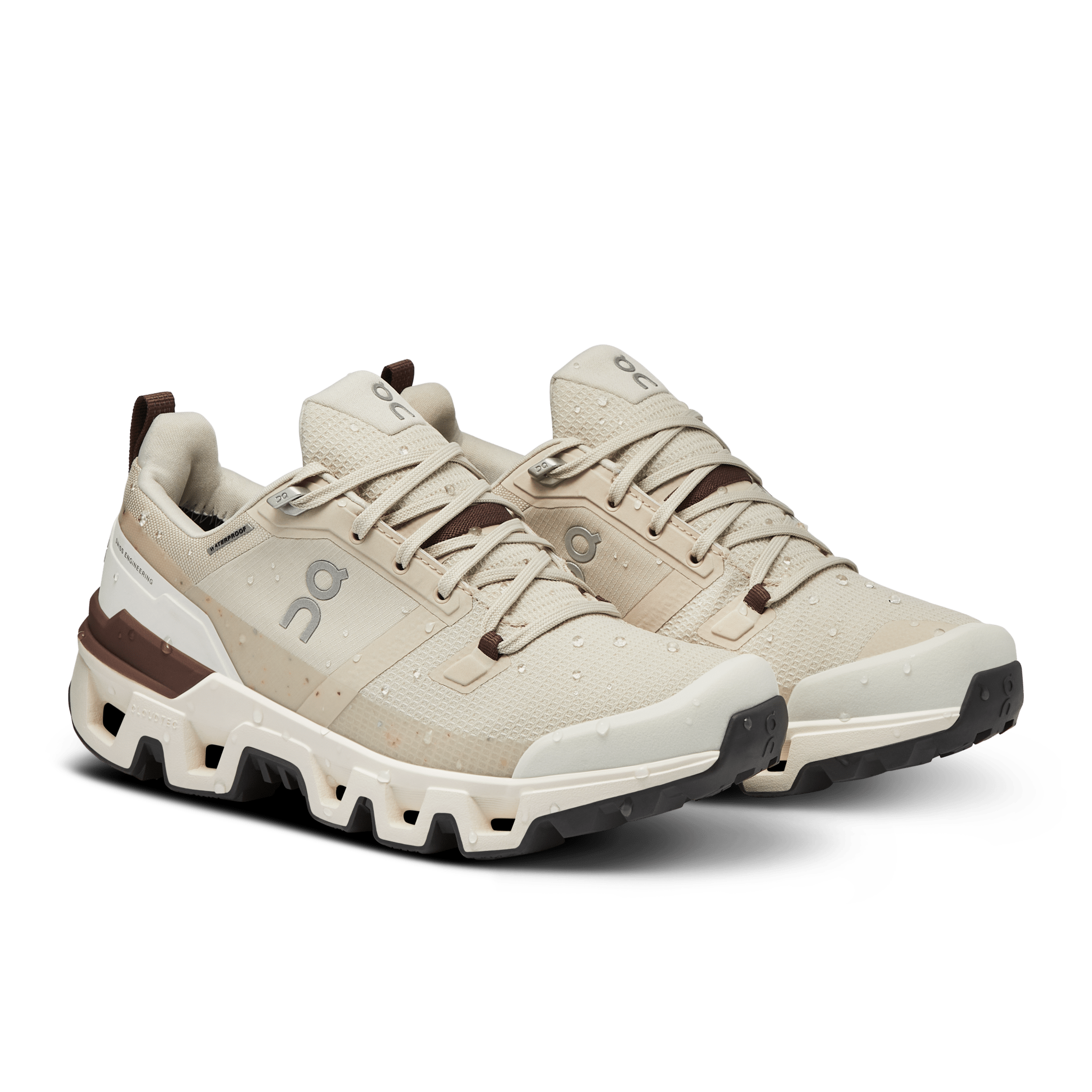 ON Wmns Cloudwander Waterproof 'Sand Ivory' - Guerdon Kicks -