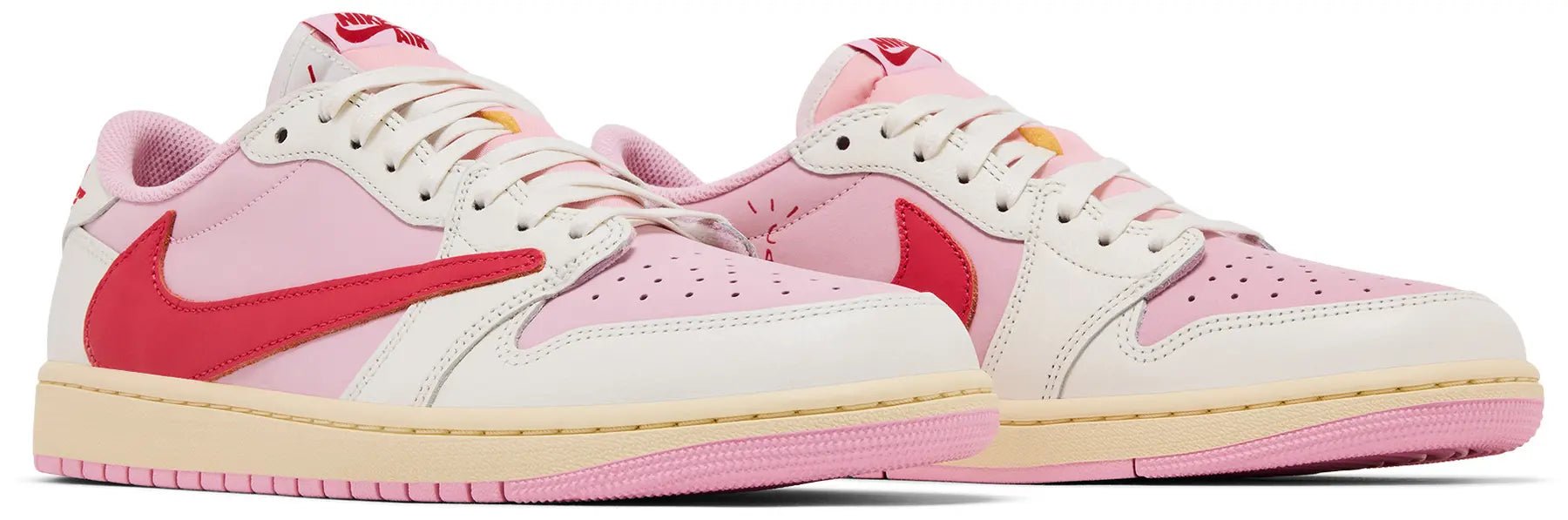 Travis Scott x Air Jordan 1 Retro Low OG 'Sail Tropical Pink' - Guerdon Kicks -