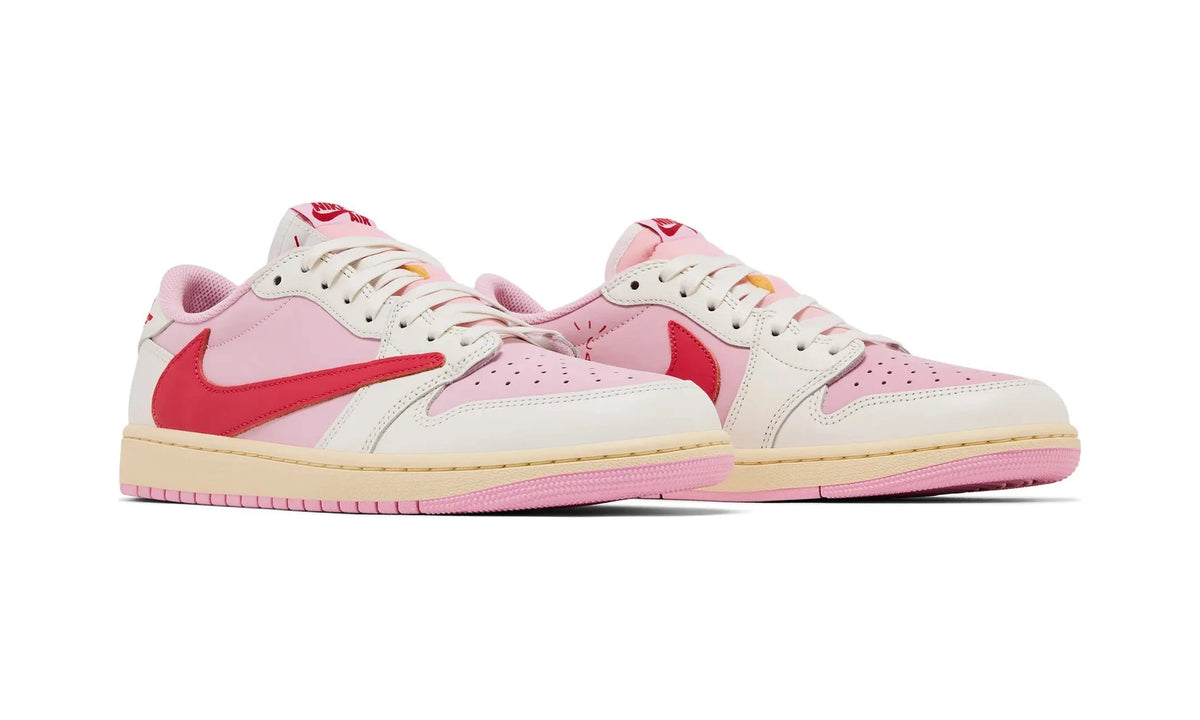 Travis Scott x Air Jordan 1 Retro Low OG 'Sail Tropical Pink' - Guerdon Kicks -