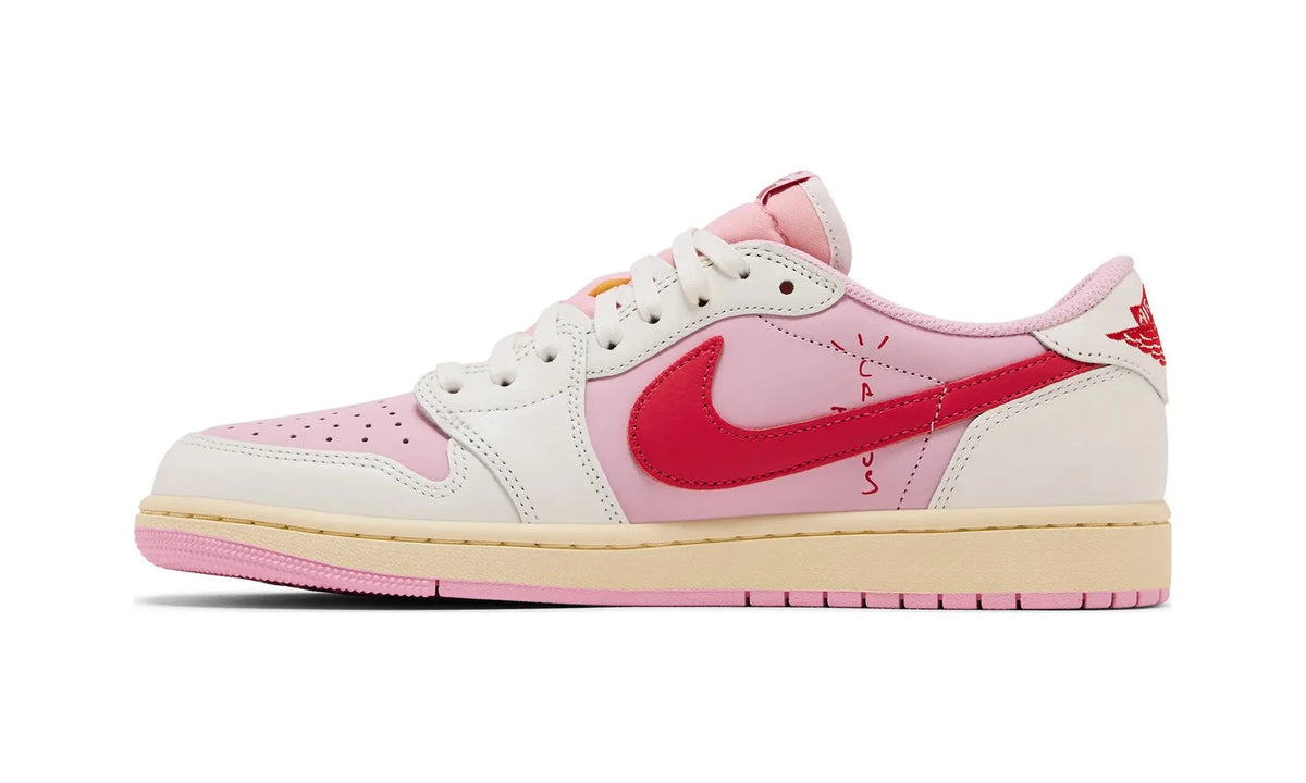 Travis Scott x Air Jordan 1 Retro Low OG 'Sail Tropical Pink' - Guerdon Kicks -