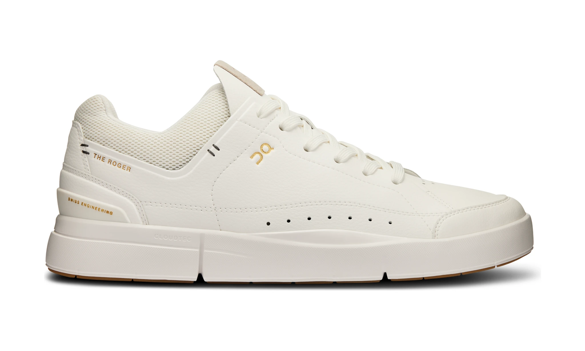 On The Roger Centre Court White Gum Grey Stitch
