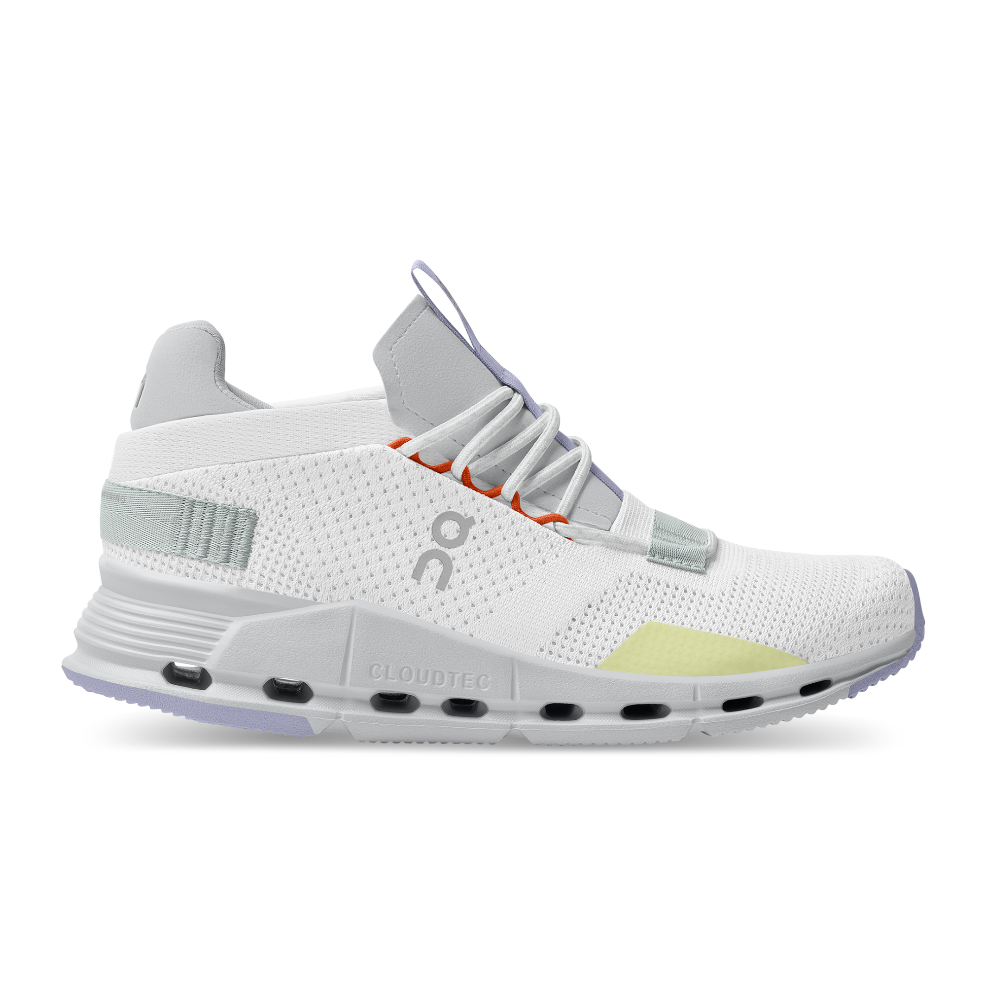 On Running Cloudnova White Glacier Grey Lavender (Women's)