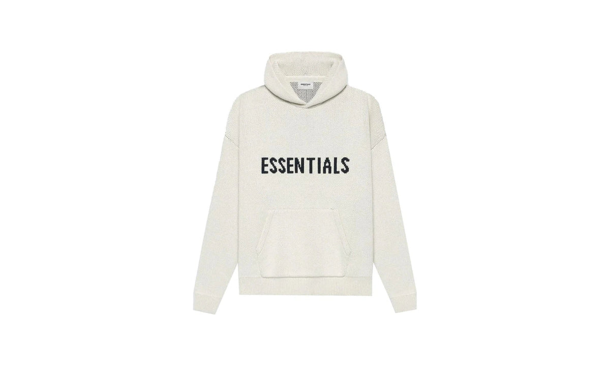 Essentials Knit Hoodie Cream