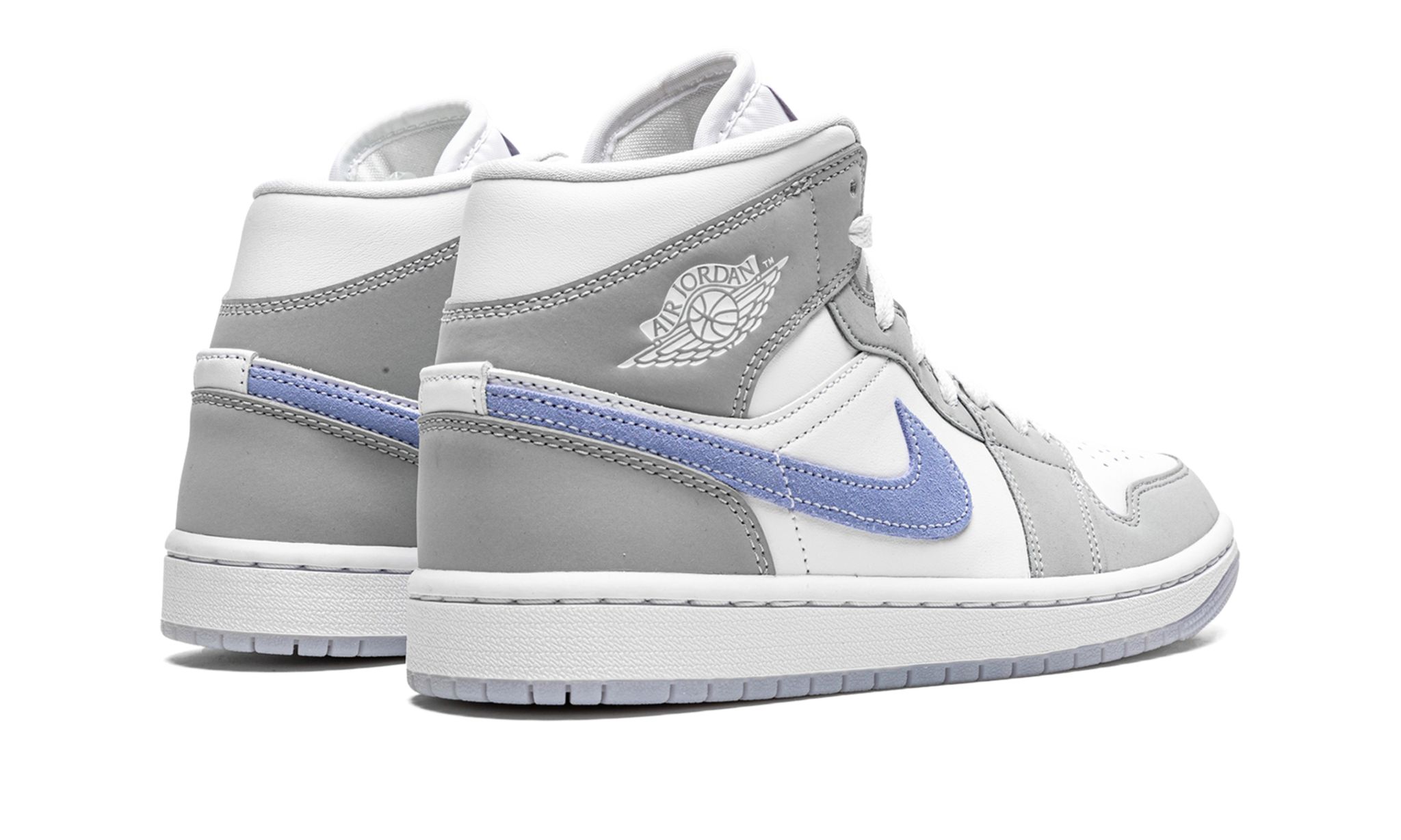 Wmns Air Jordan 1 Mid Wolf Grey Aluminum