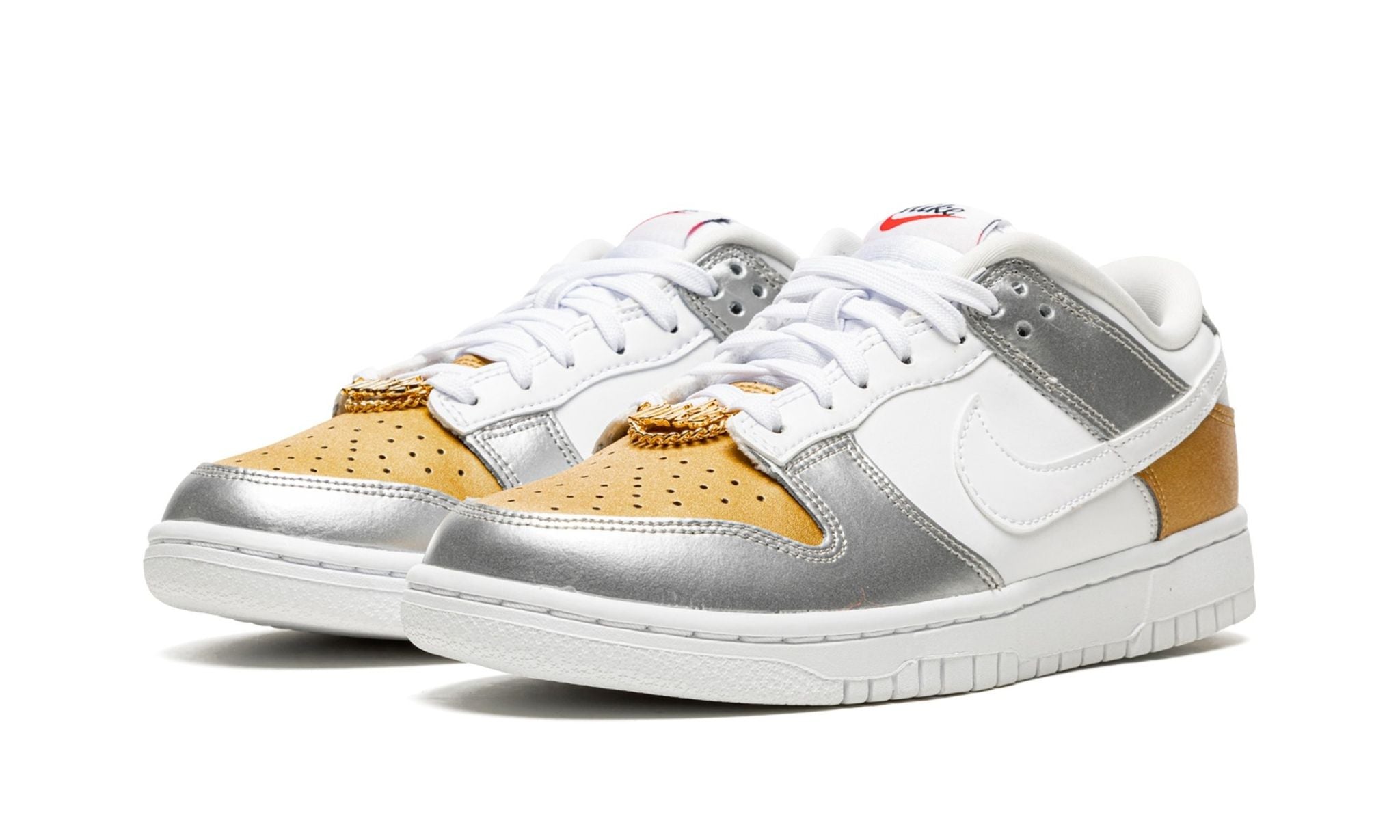 Dunk Low White Gold Silver